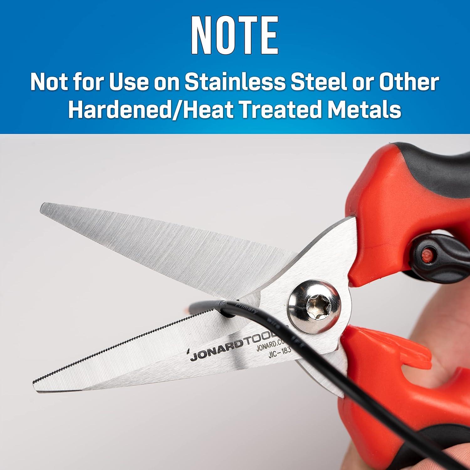 Tijeras de Servicio Pesado Jonard JIC-183 con Pelacables