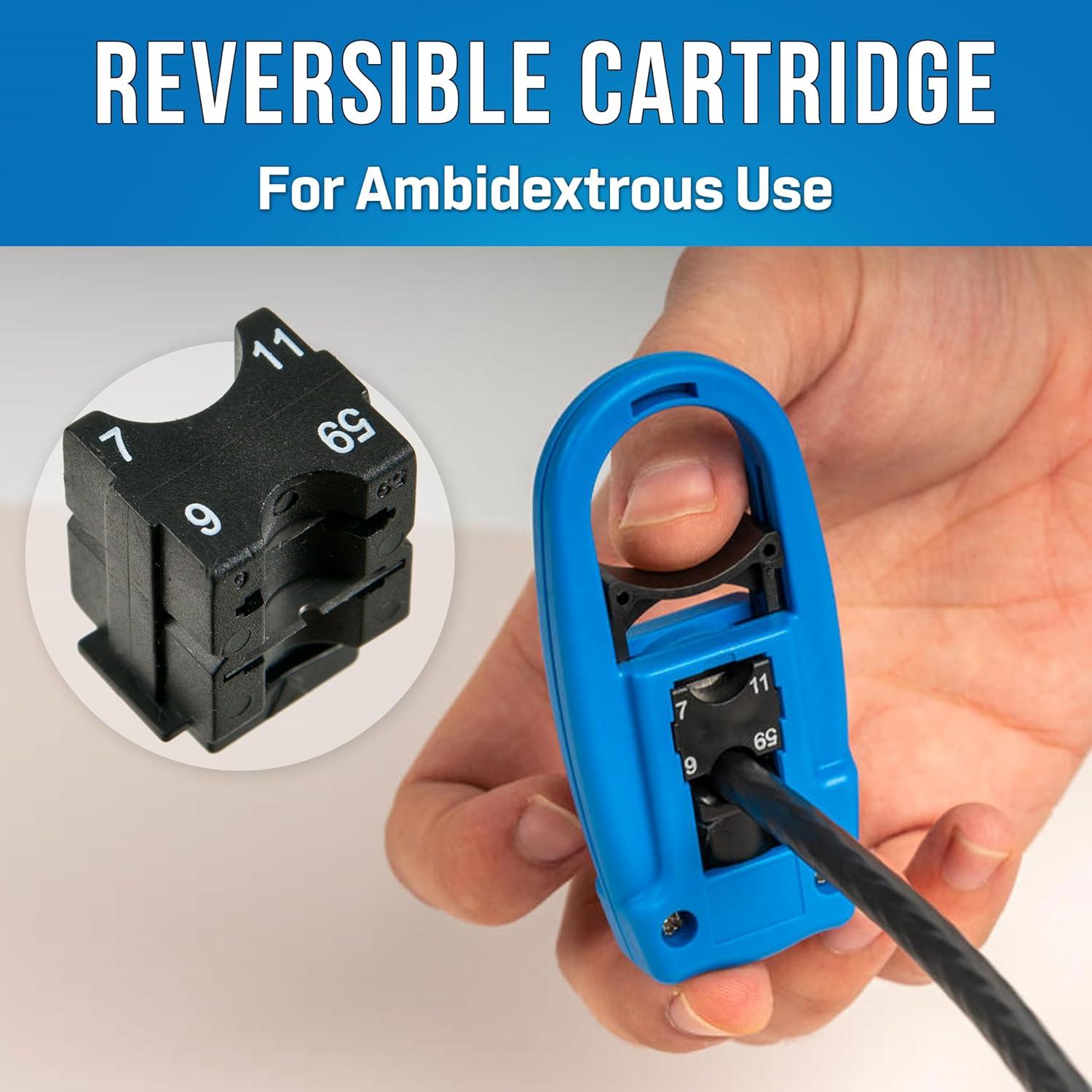 Destripador de Cable Coaxial Jonard CST-92 para RG59, RG6 y RG11