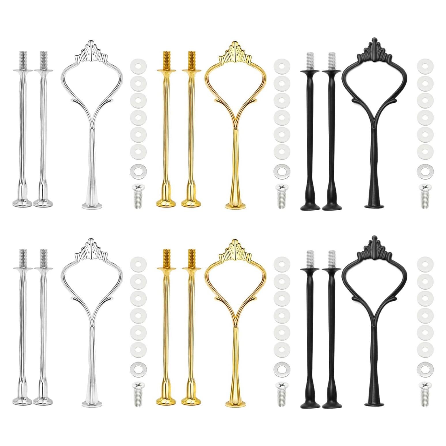 Kit de Soporte de Pasteles ZUDKSUY 6 Juegos 3 Niveles Multicolor