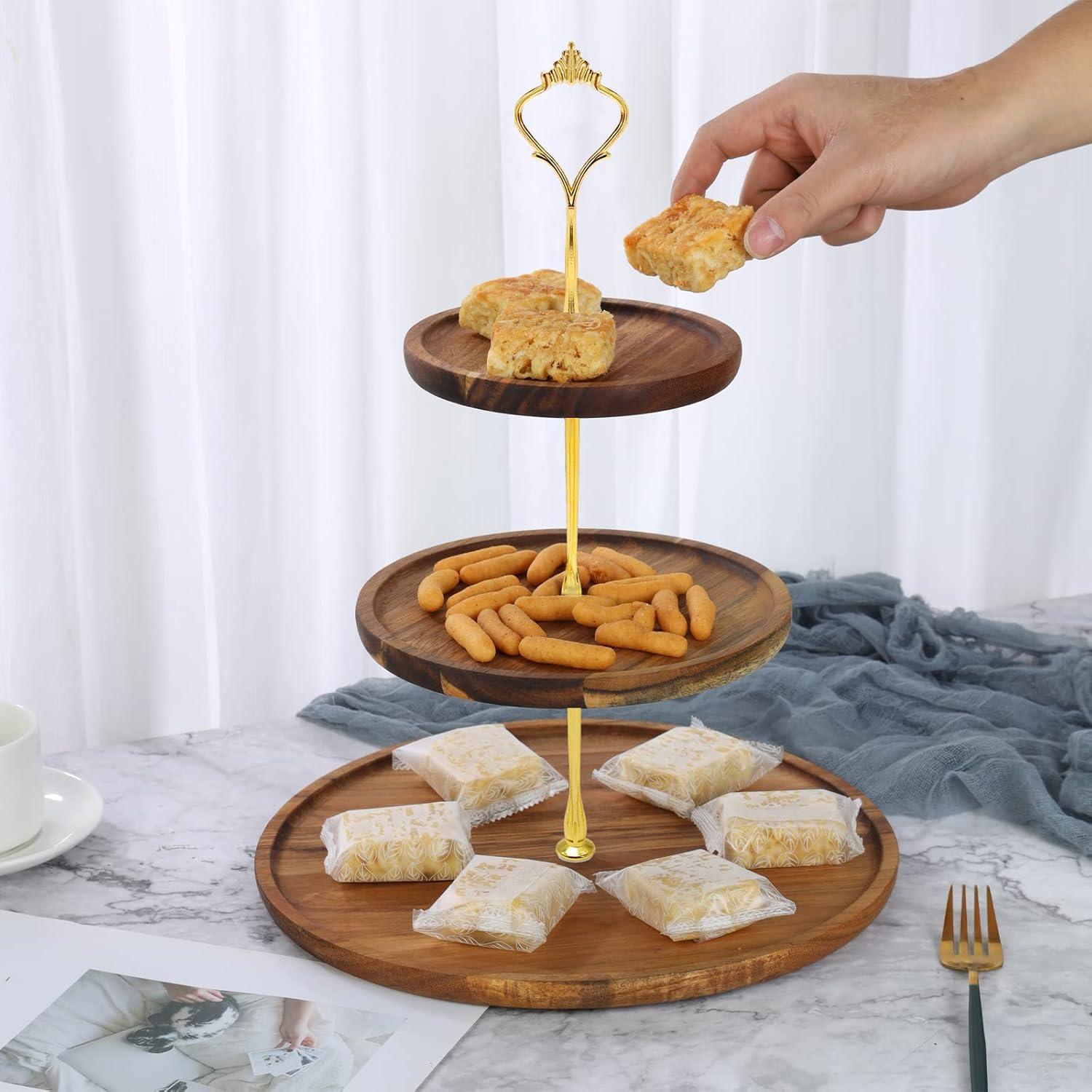 Kit de Soporte de Pasteles ZUDKSUY 6 Juegos 3 Niveles Multicolor