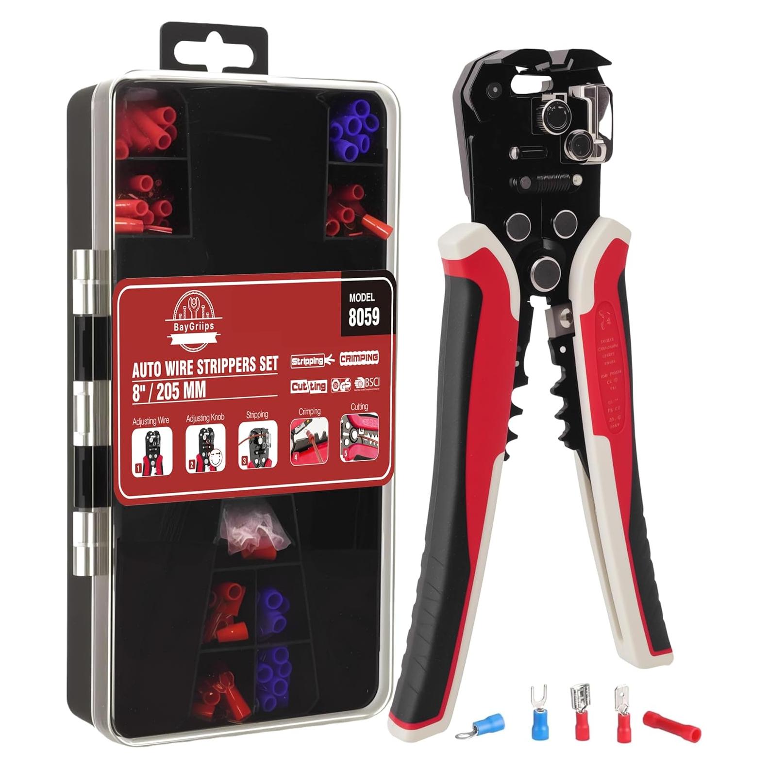 Kit de herramientas pelacables BayGriips 201PCS 3 en 1