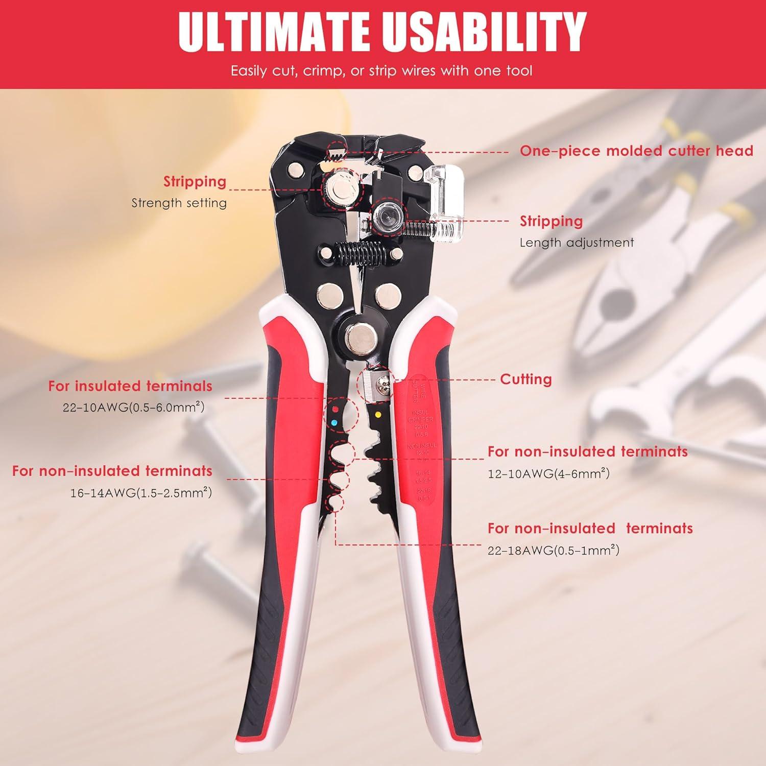 Kit de herramientas pelacables BayGriips 201PCS 3 en 1