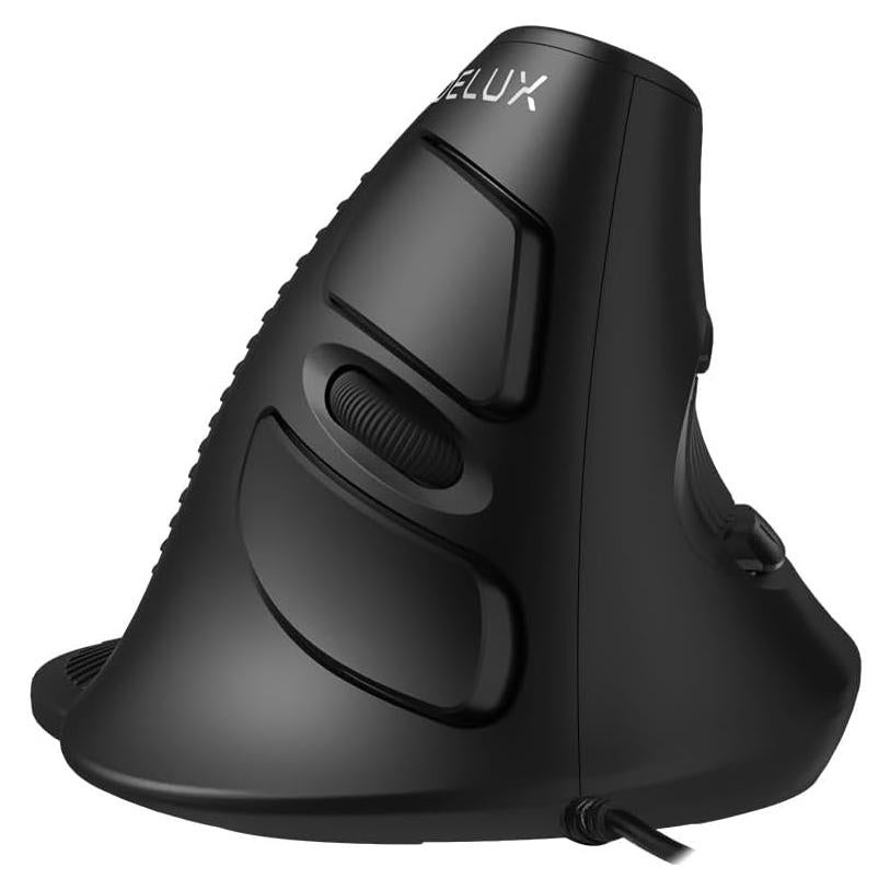 DeLUX Ratón Vertical Ergonómico M618XU 4200DPI Negro