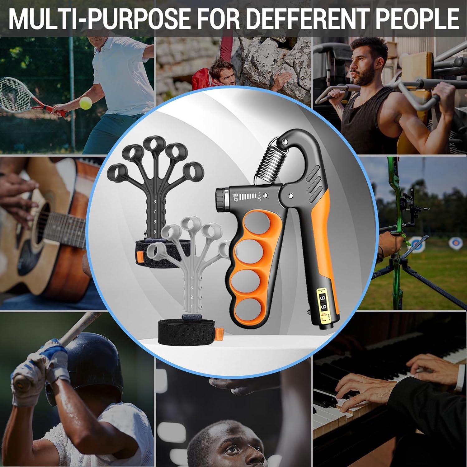 Fortalecedor de Mano YESIMET Ajustable 11-100KG Rehabilitación