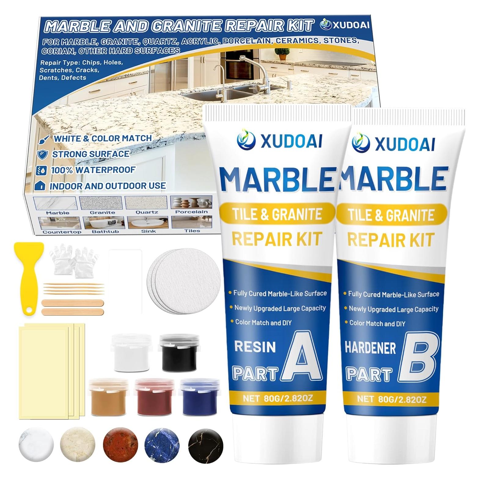 Kit de Reparación de Encimeras de Mármol y Granito 320g