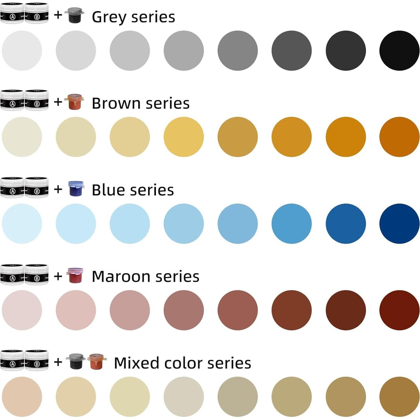 Kit de Reparación de Mármoles y Granitos Globalcom 4 Colores