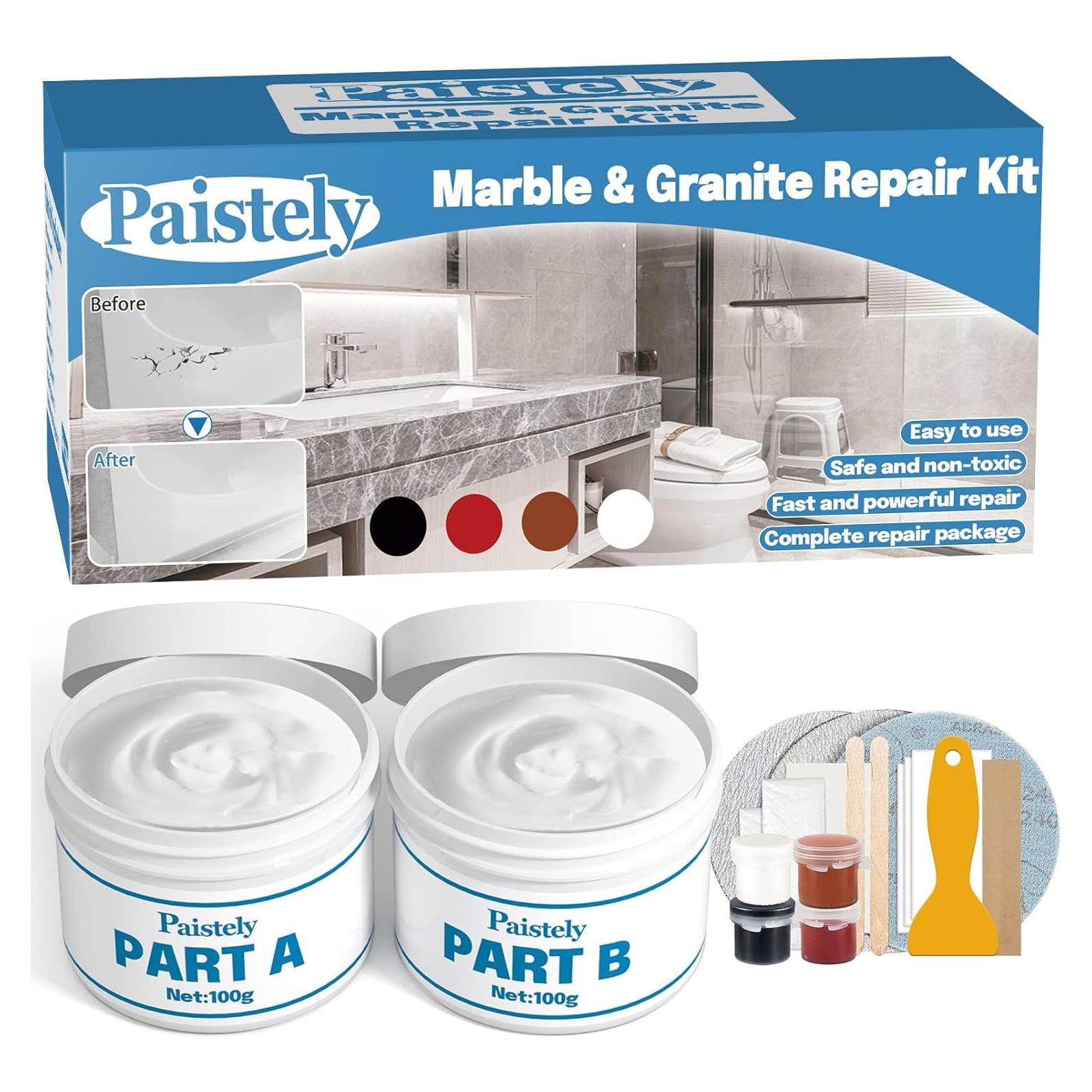 Kit de Reparación de Granito y Mármol Paistely 200g - Impermeable