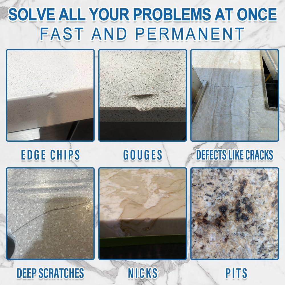 Kit de Reparación de Granito Cocomfix 59ml - Sin Rastro, Transparente