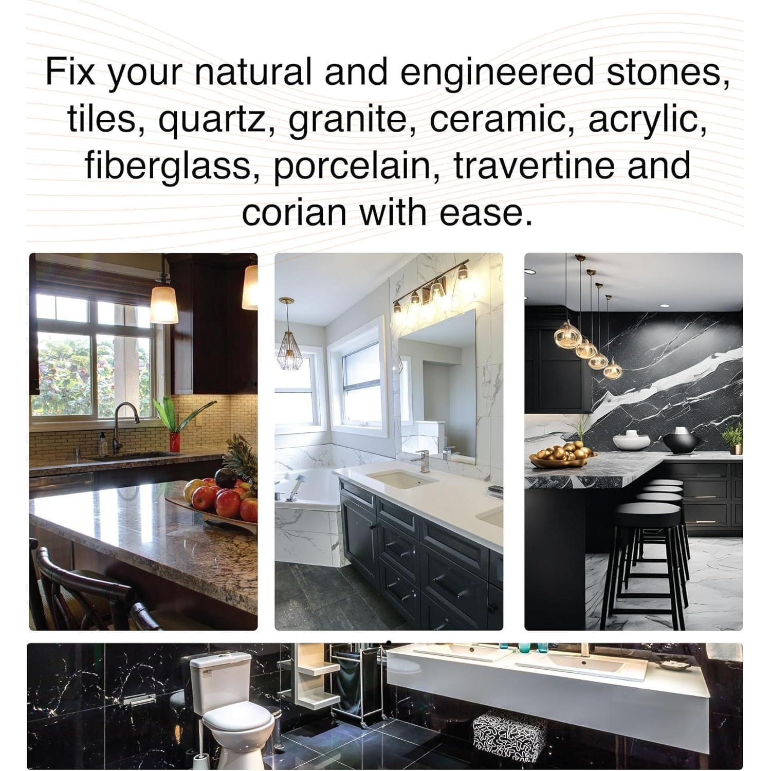 Kit de Reparación de Encimeras NNRepair 102AC - Transparente