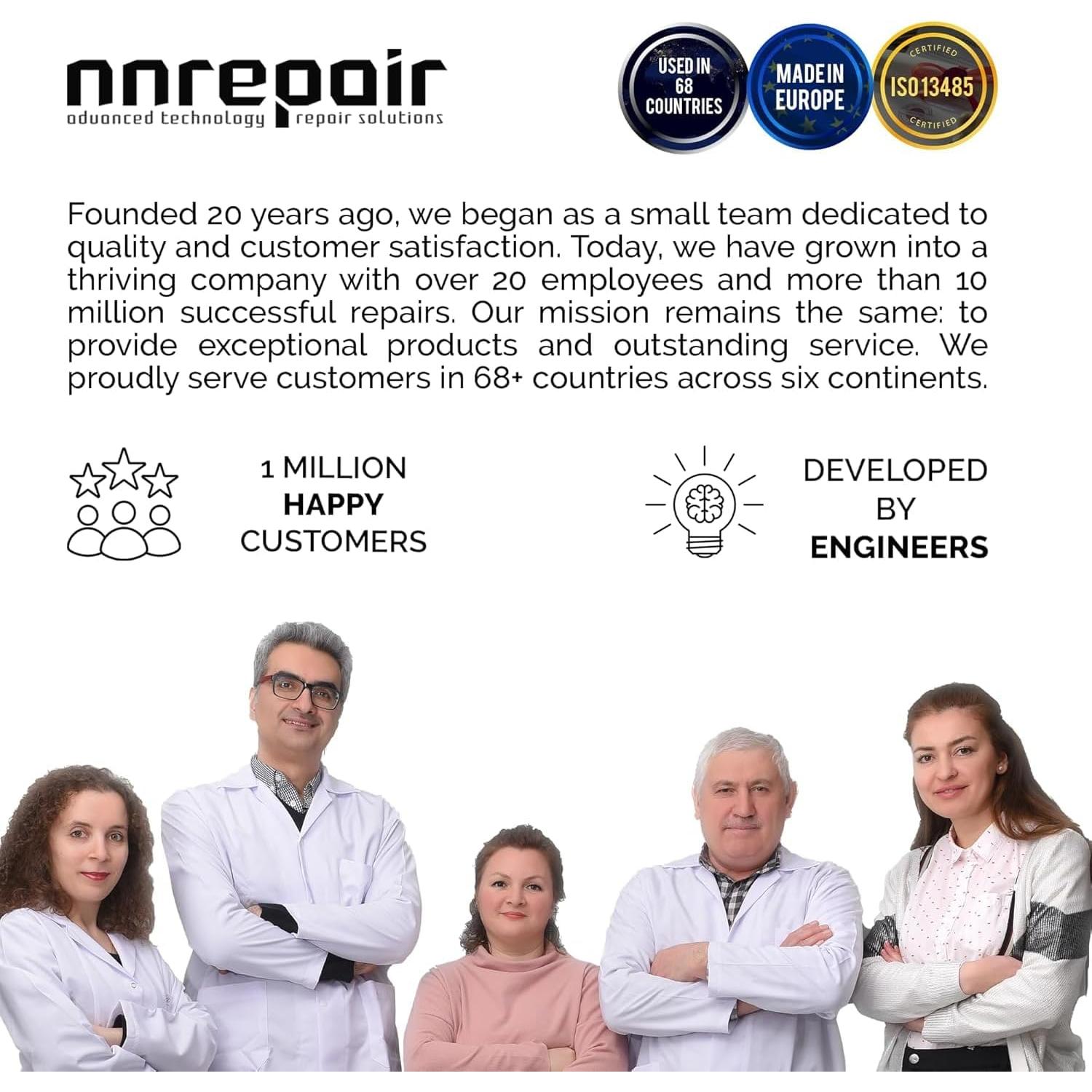 Kit de Reparación de Encimeras NNRepair 102AC - Transparente