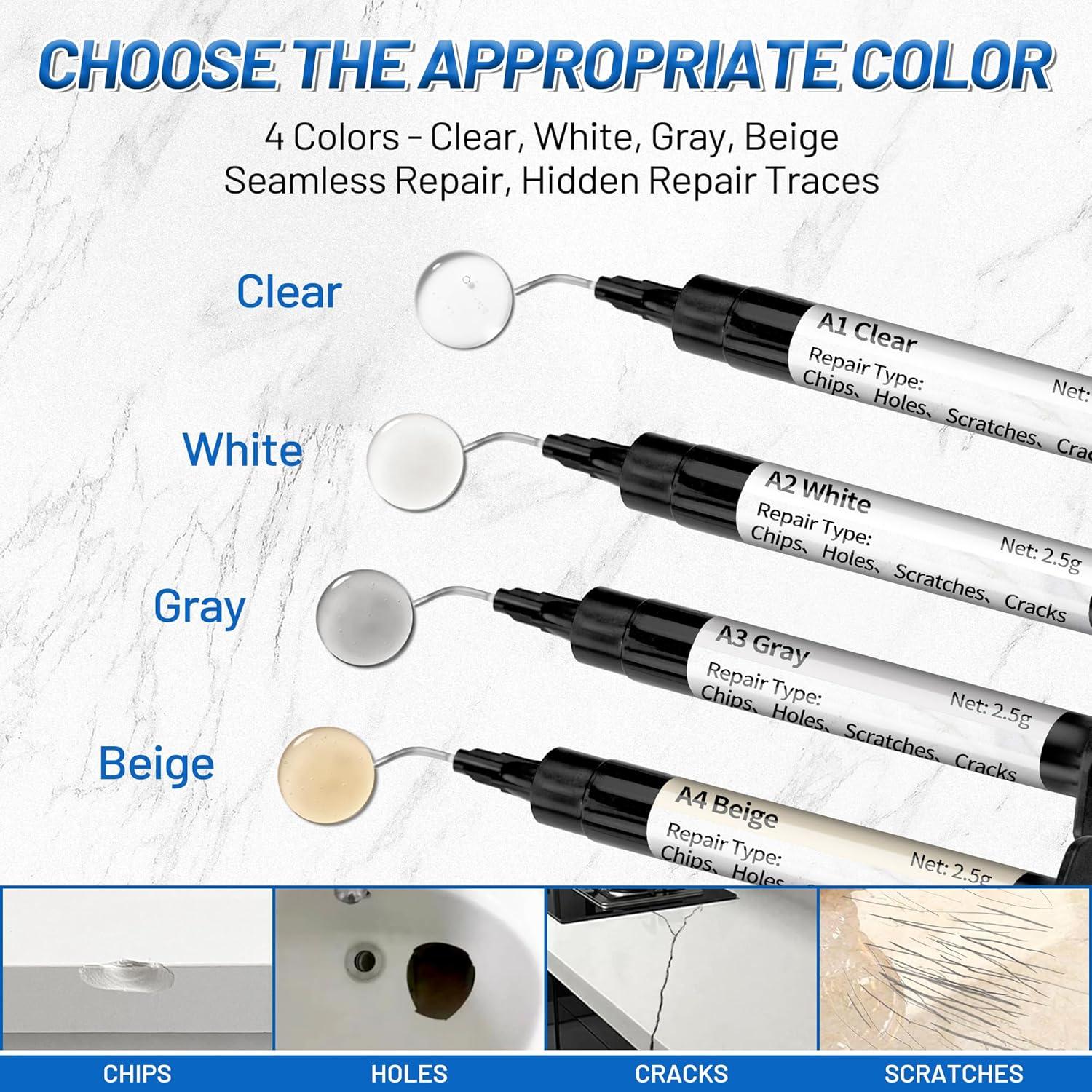 Kit de Reparación de Encimeras XUDOAI 10.4ml Curado Rápido