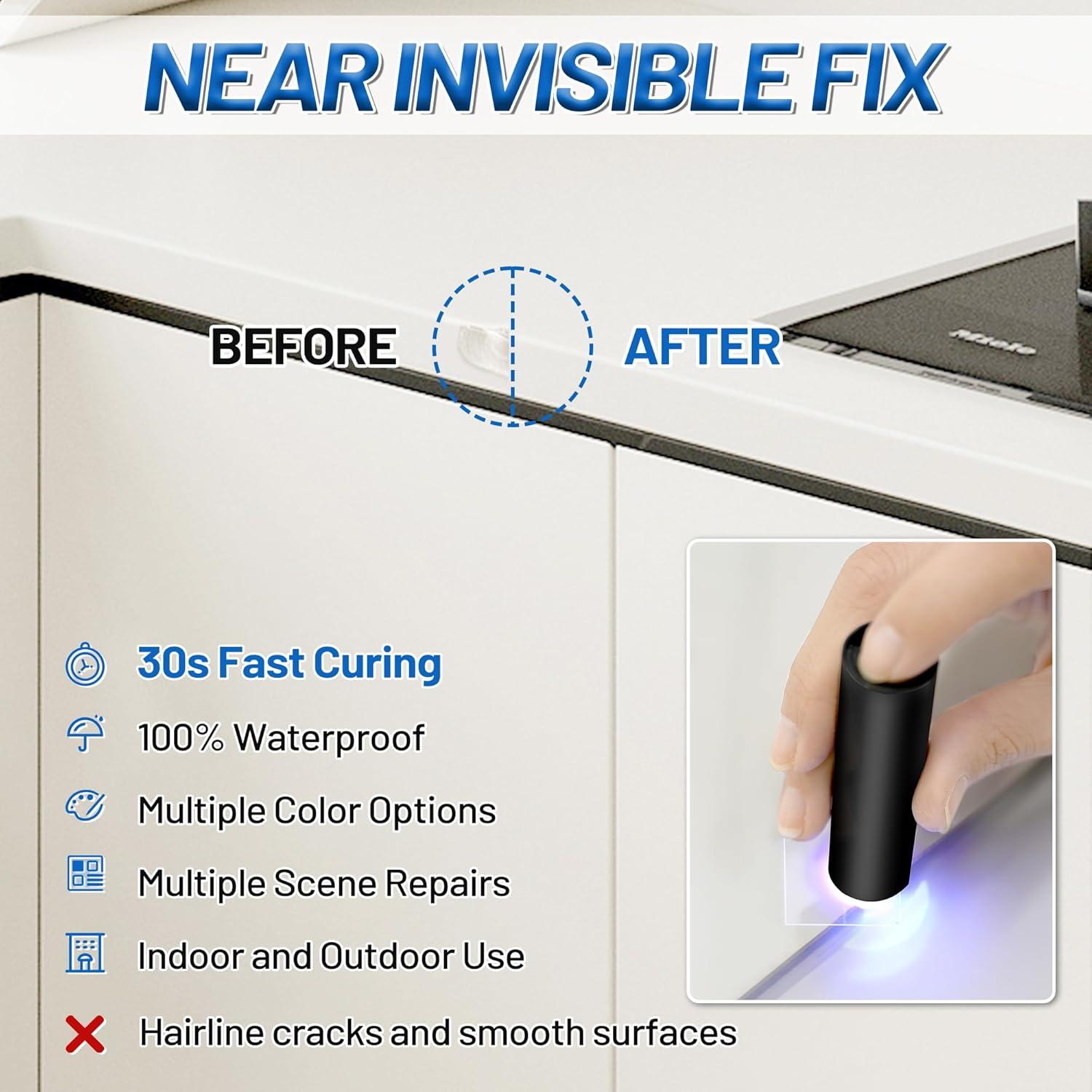 Kit de Reparación de Encimeras XUDOAI 10.4ml Curado Rápido