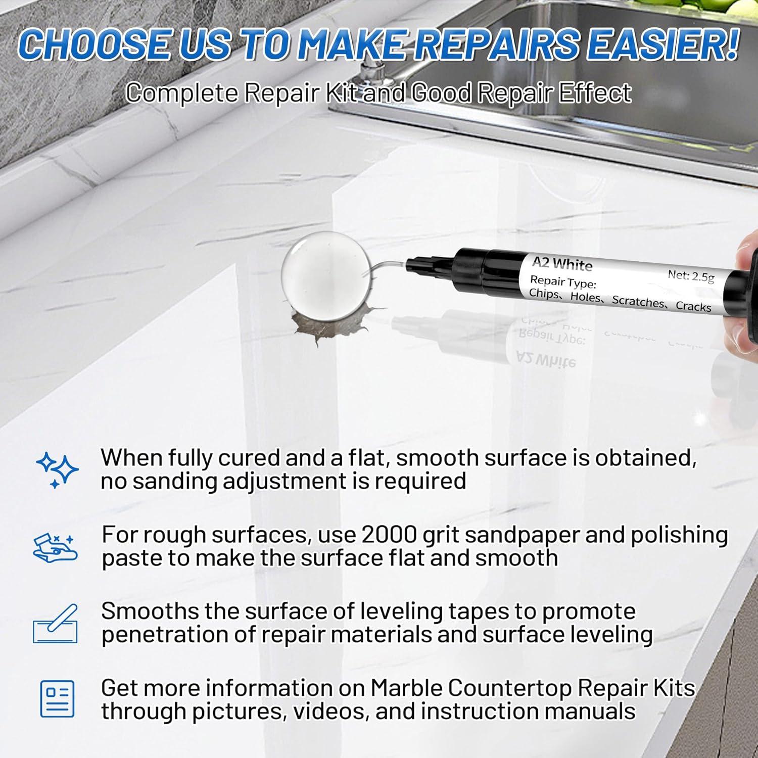 Kit de Reparación de Encimeras XUDOAI 10.4ml Curado Rápido