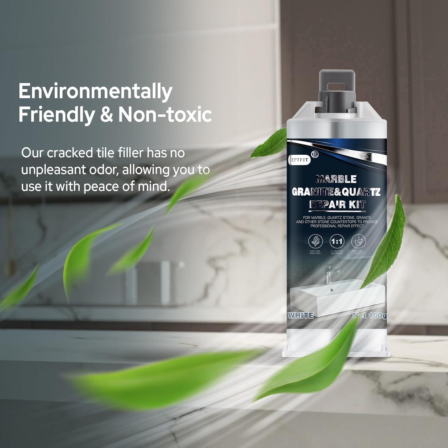 Kit de Reparación de Encimeras de Cuarzo KEPTFIT 140g