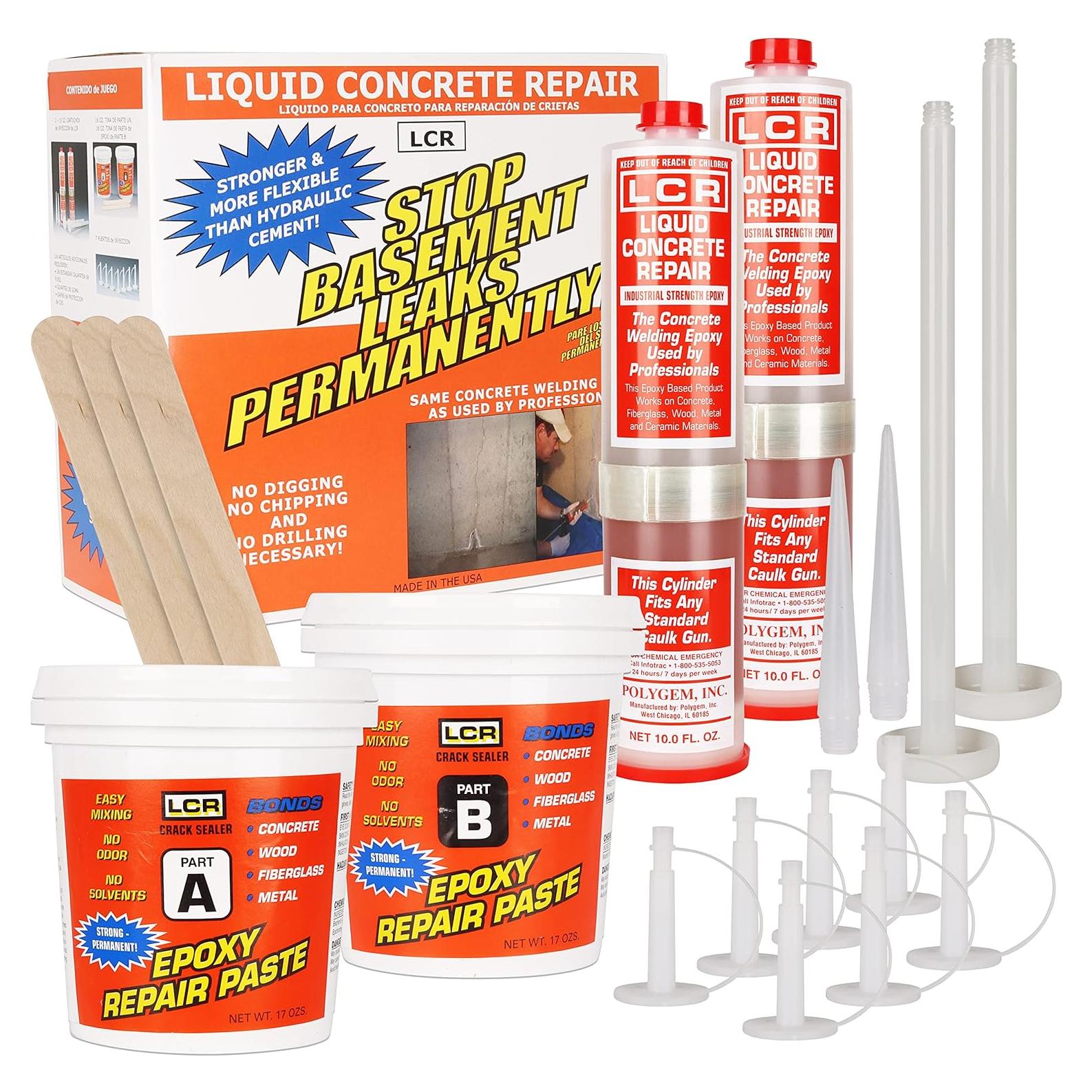 Kit de Reparación de Grietas de Concreto Epóxico LCR 295ml