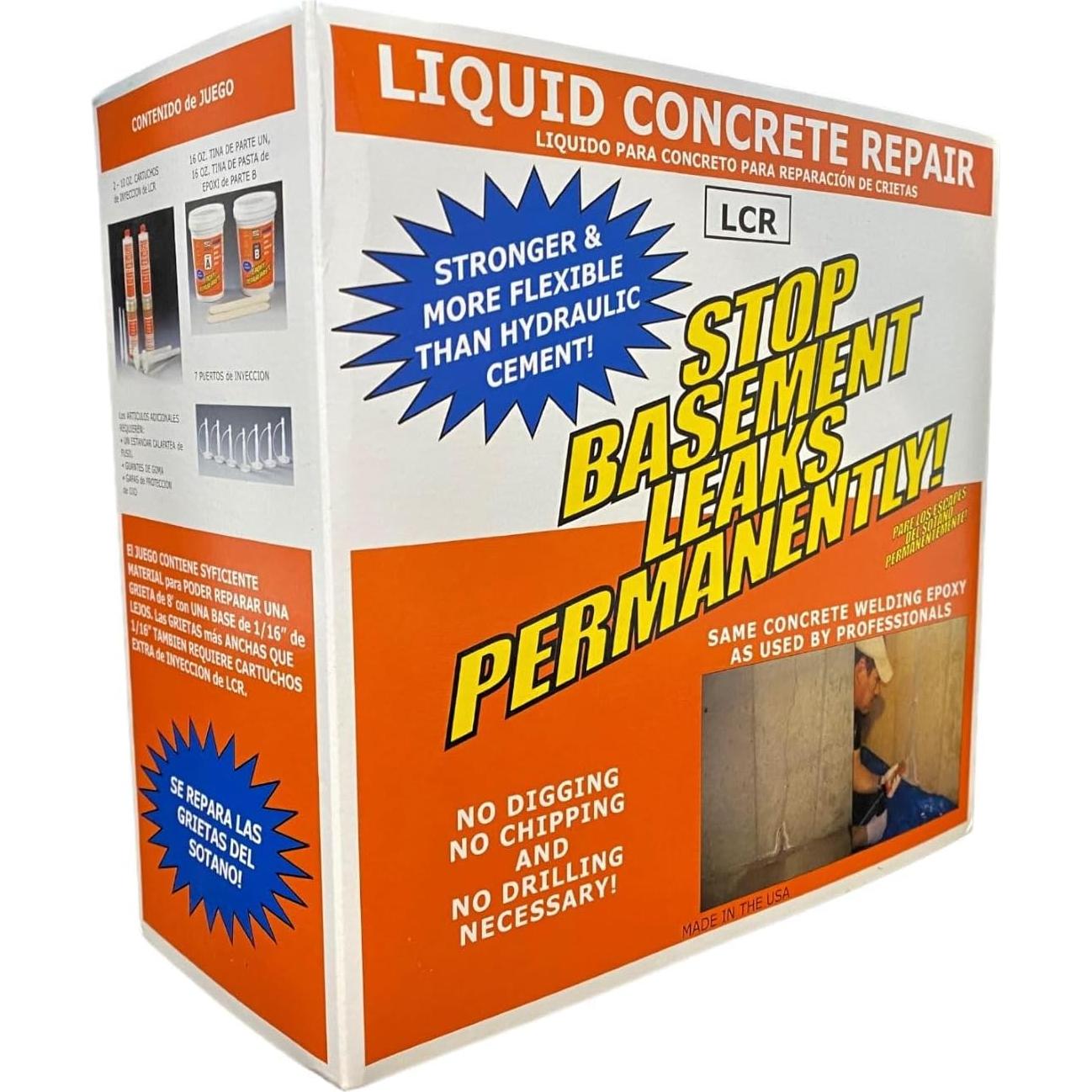 Kit de Reparación de Grietas de Concreto Epóxico LCR 295ml