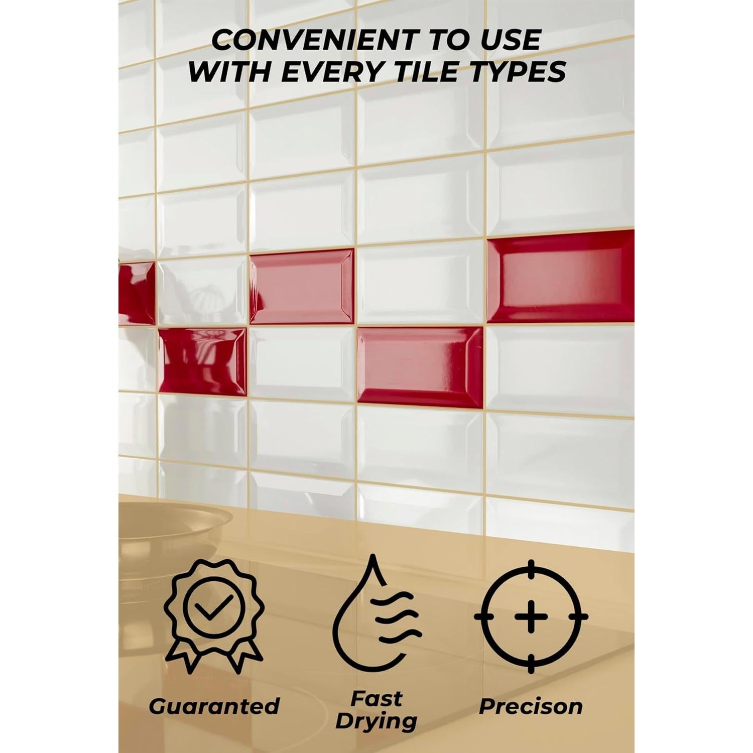 Kit de Reparación de Lechada Magic Chems Beige 250g - Rápido Secado