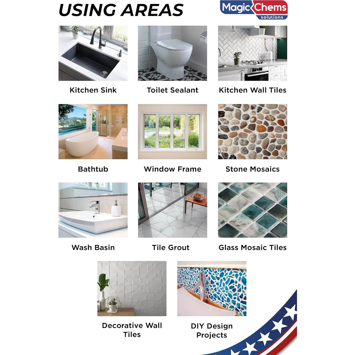 Kit de Reparación de Lechada Magic Chems Beige 250g - Rápido Secado