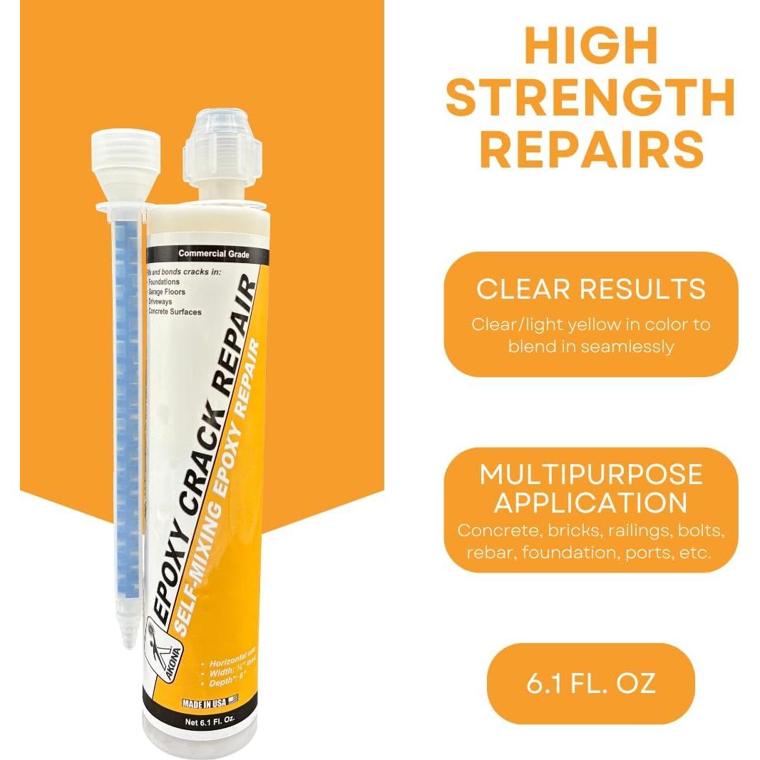 Akona Relleno Epóxico para Grietas en Concreto 170g