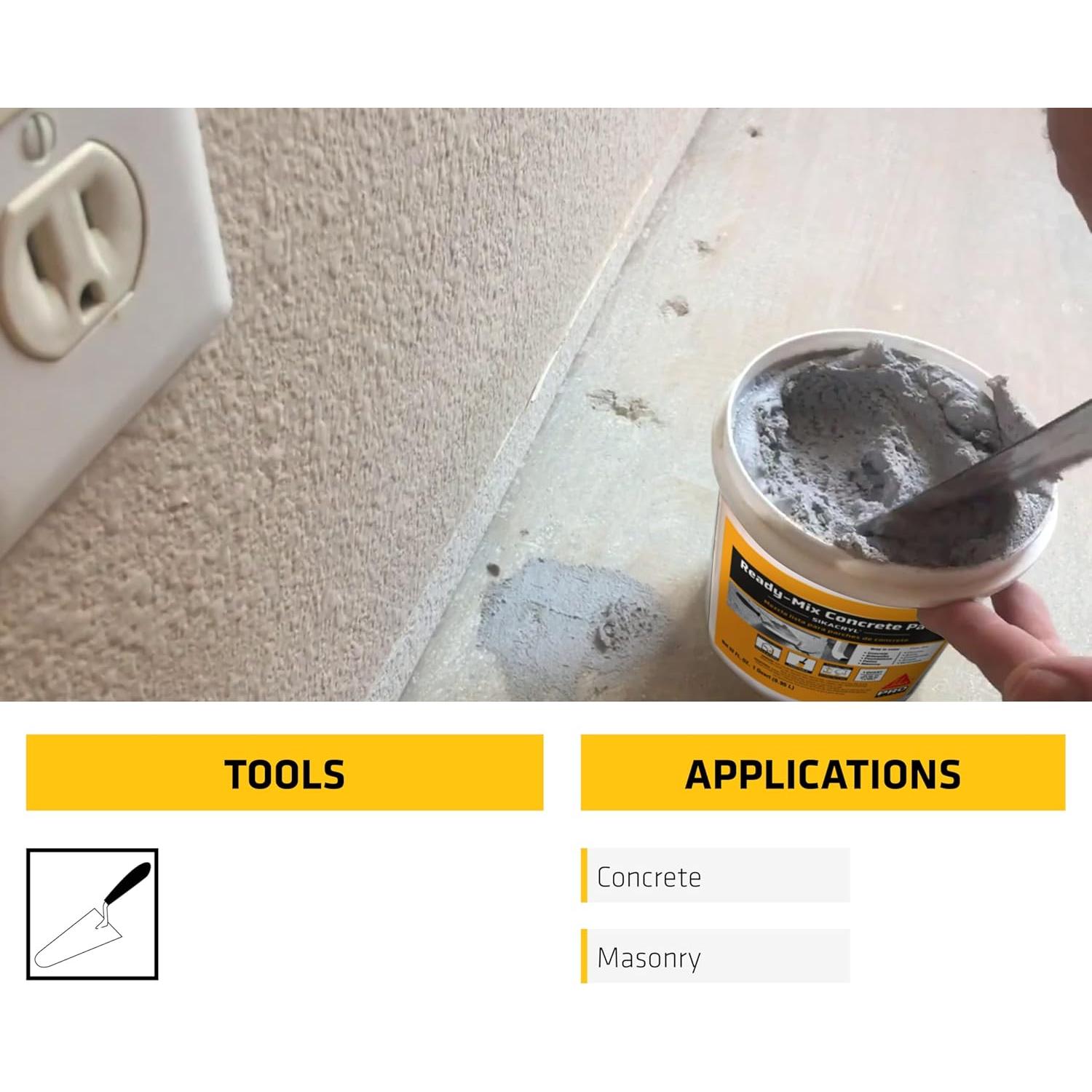 Parche de Concreto Sika Sikacryl Gris 1.45 kg Listo para Mezclar