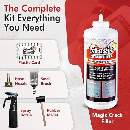 Kit de Inicio Relleno de Grietas Mágico 0.64 kg y Herramientas