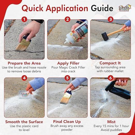 Kit de Inicio Relleno de Grietas Mágico 0.64 kg y Herramientas