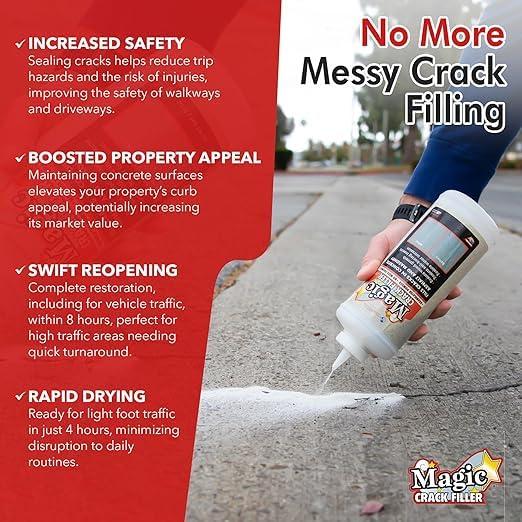 Kit de Inicio Relleno de Grietas Mágico 0.64 kg y Herramientas