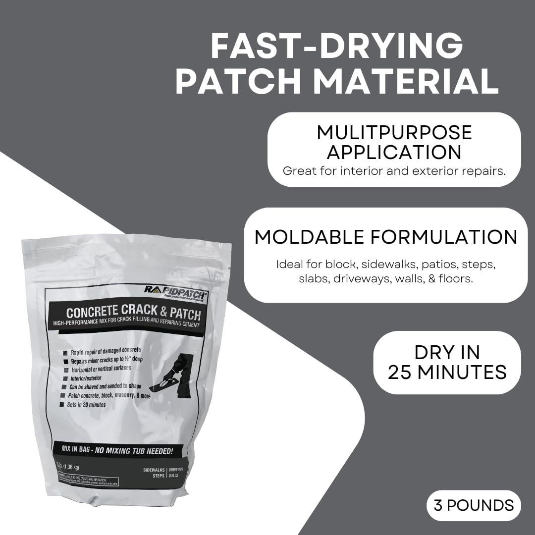 Rapid Patch TCC Materials - Reparador de Concreto 1.36 kg