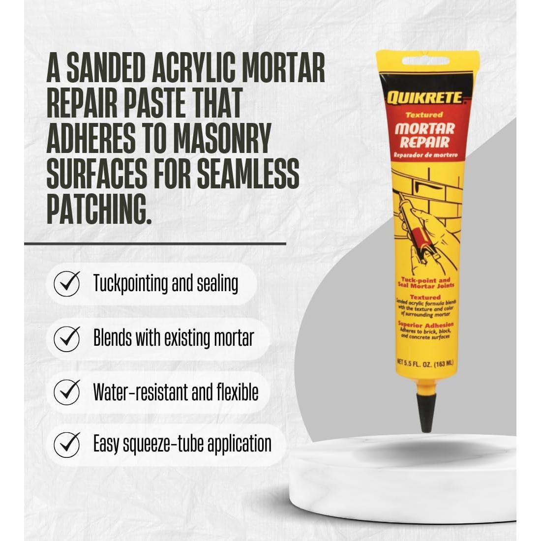 Set de Reparación Quikrete 5.5 oz con Espátula - Mortero Acrílico