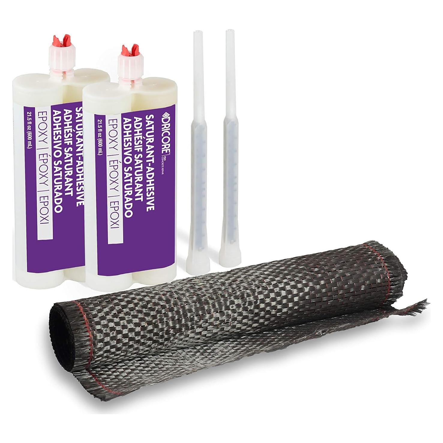 Kit de Reparación de Grietas DRICORE PRO 10 pies Fibra Carbono