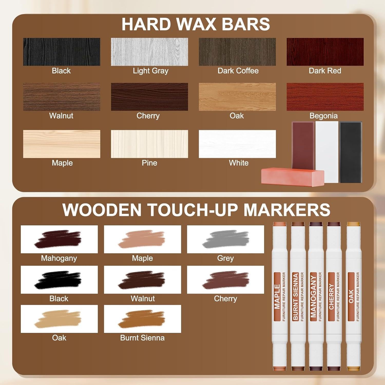 Kit de Reparación de Suelo de Madera Laminada A-HEYIDA Azul