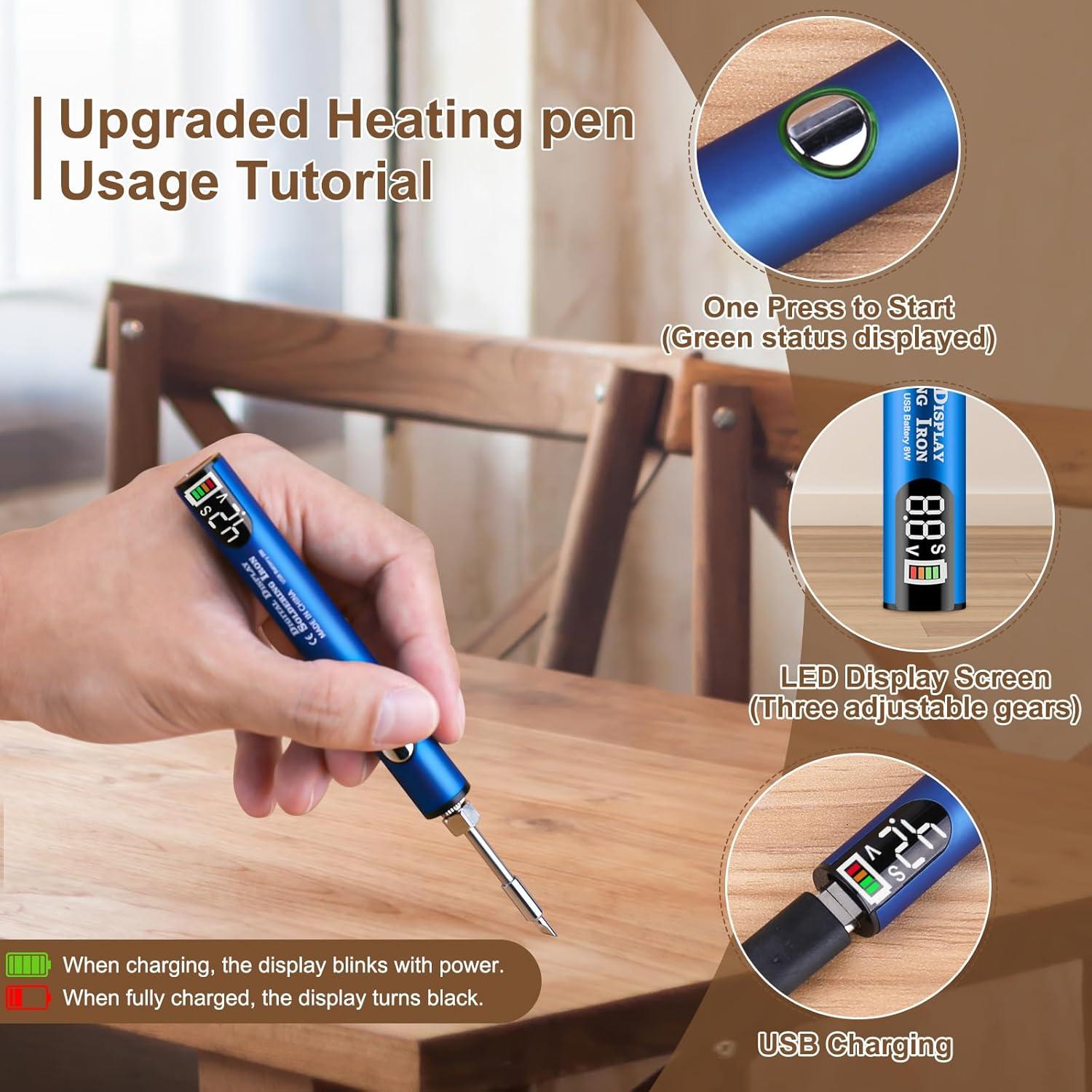 Kit de Reparación de Suelo de Madera Laminada A-HEYIDA Azul