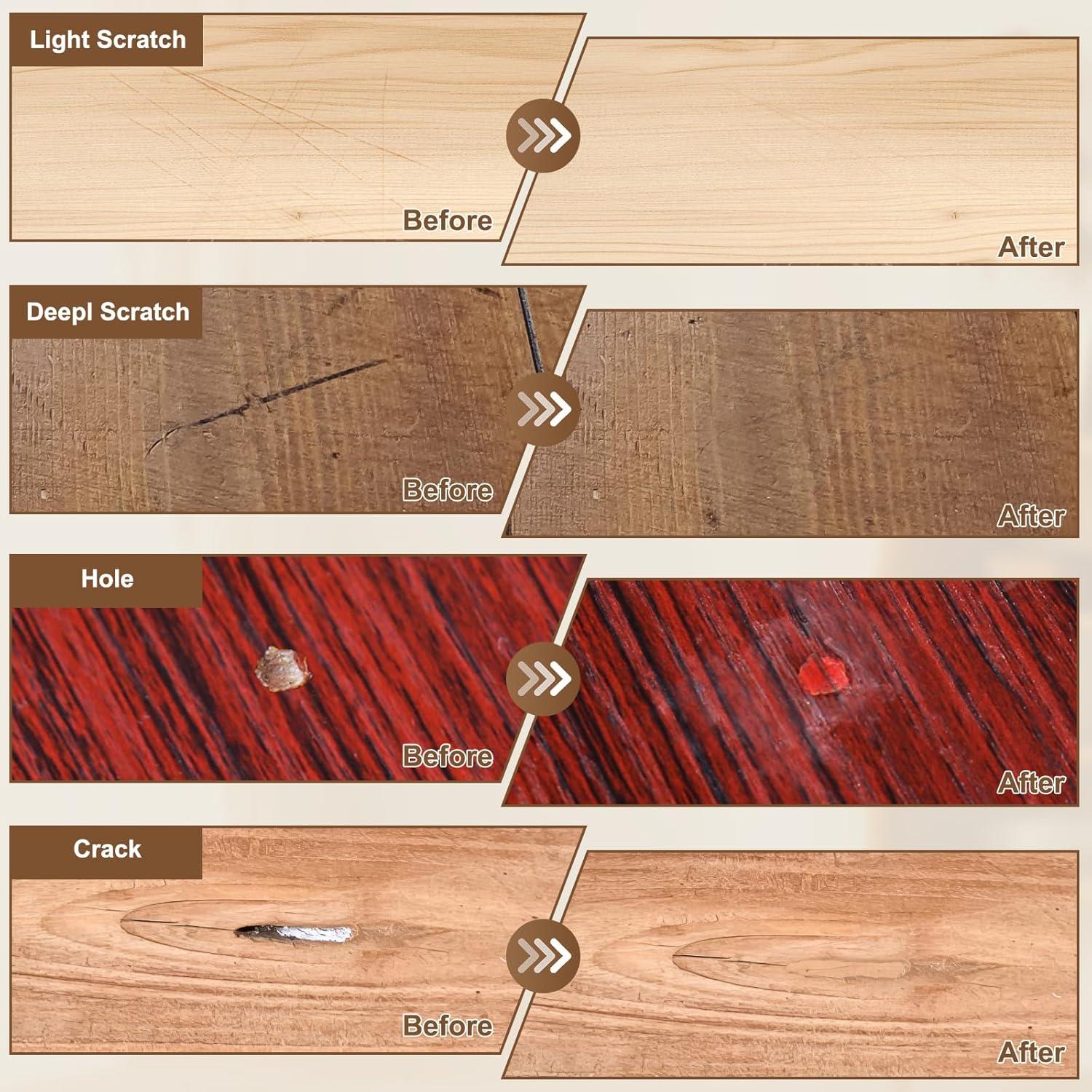 Kit de Reparación de Suelo de Madera Laminada A-HEYIDA Azul