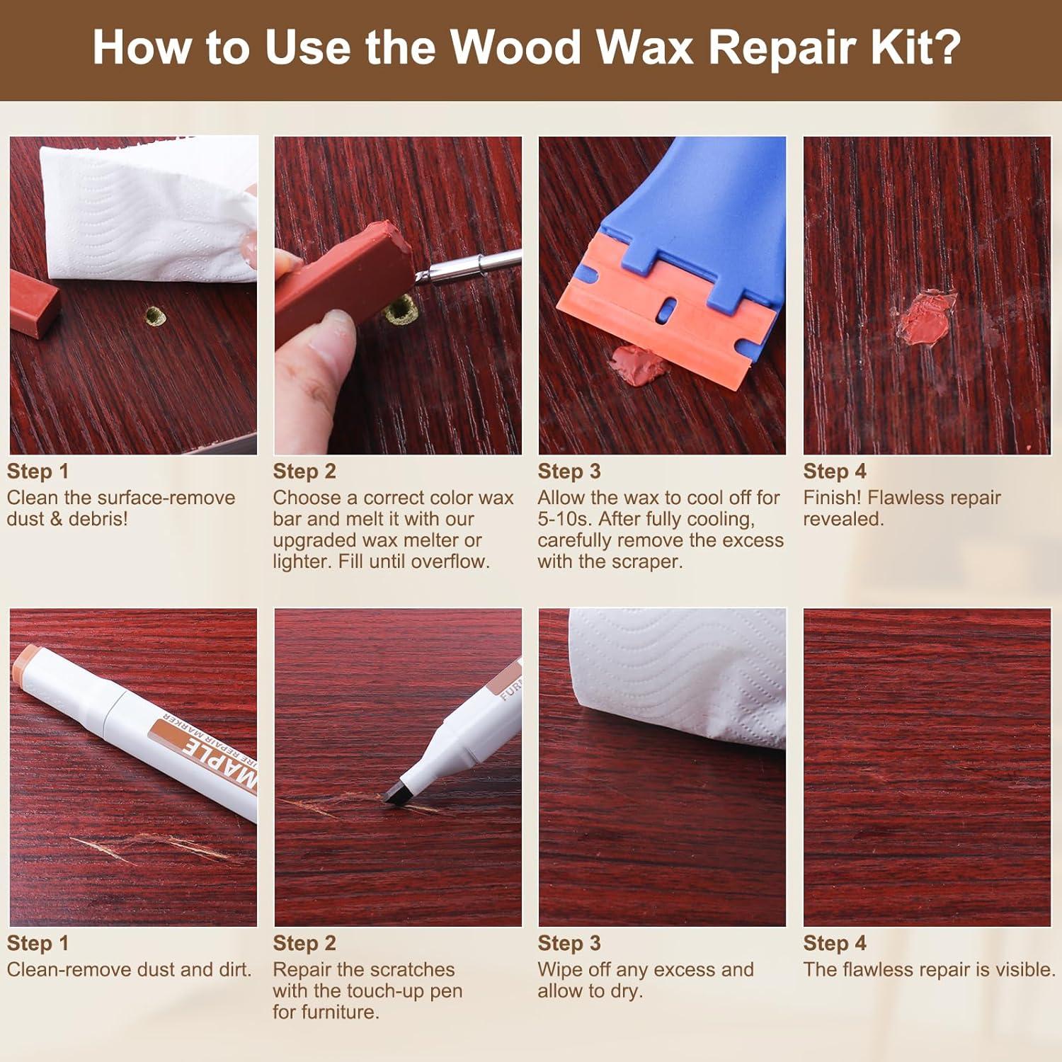 Kit de Reparación de Suelo de Madera Laminada A-HEYIDA Azul