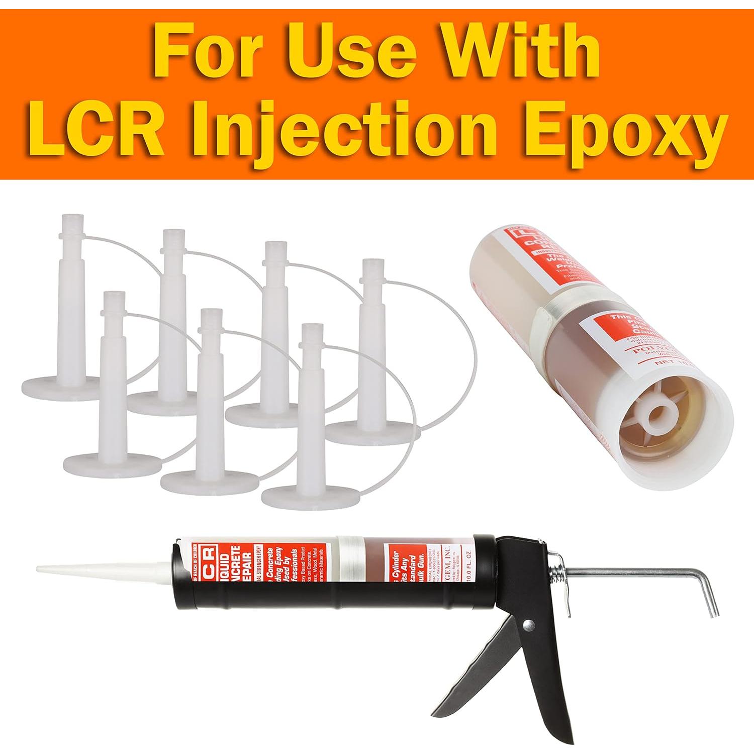 Resina Epóxica de Inyección LCR 283.5g + 7 Puertos de Inyección