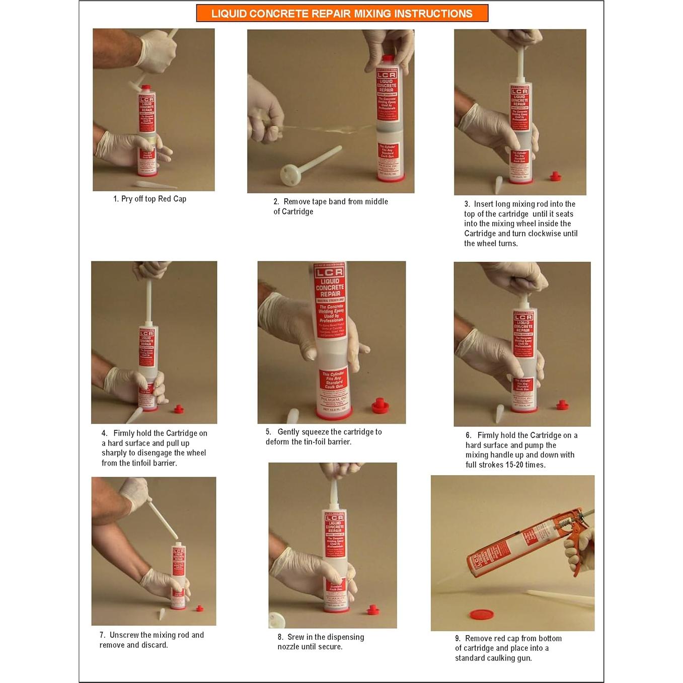 Resina Epóxica de Inyección LCR 283.5g + 7 Puertos de Inyección