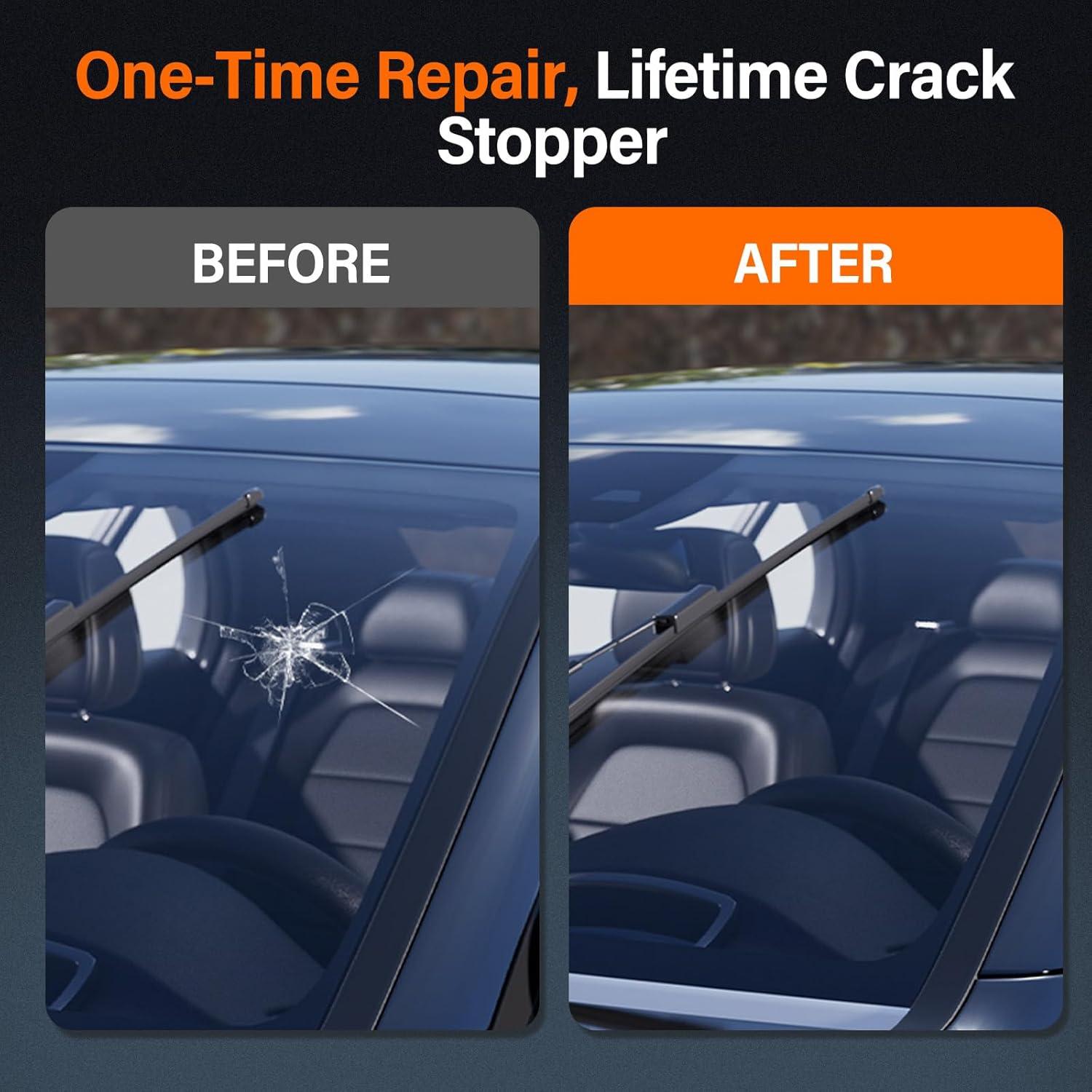 Kit de Reparación de Parabrisas Tuncate - 4 Piezas, Resina Mejorada