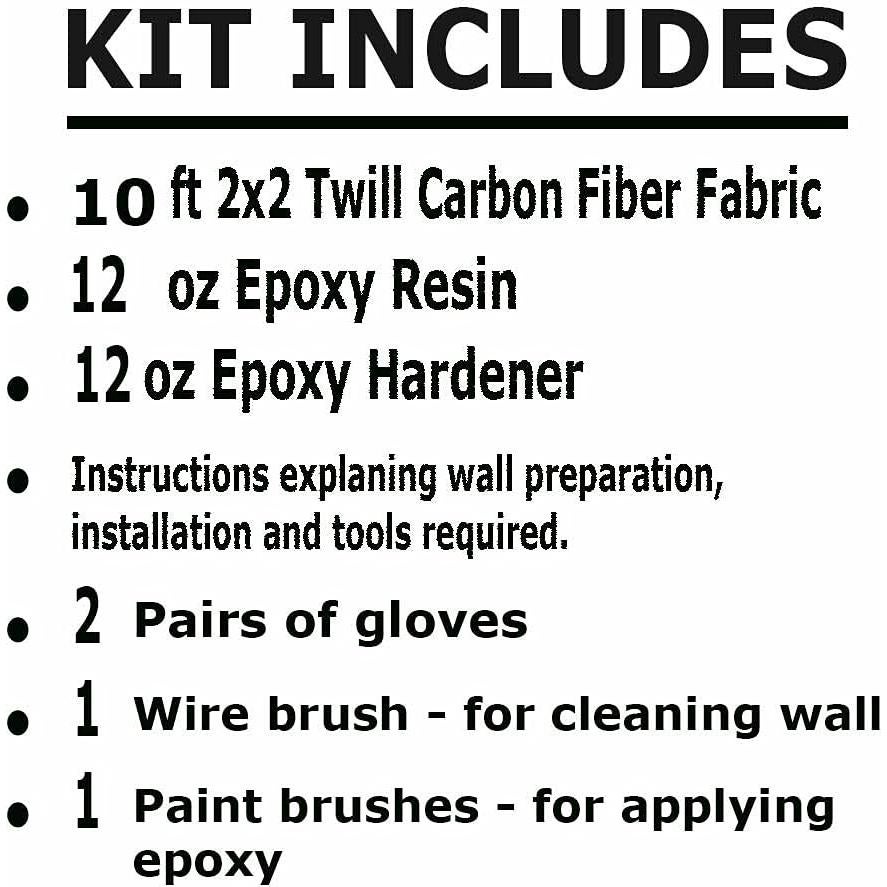 Kit de Reparación de Grietas KARBXON 3K 10 pies - Alta Resistencia