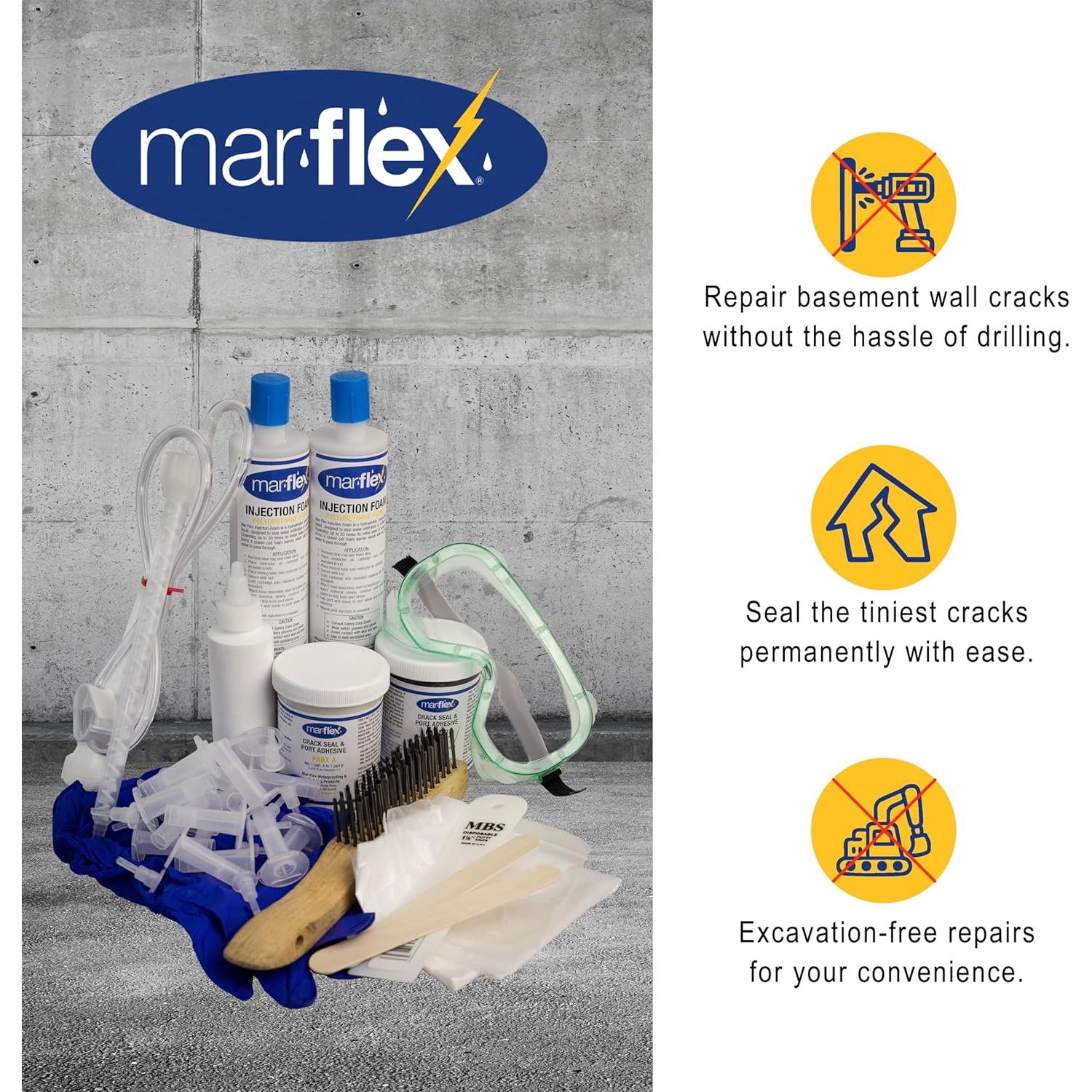 Kit de Reparación de Grietas de Concreto Mar-flex IAT-64250