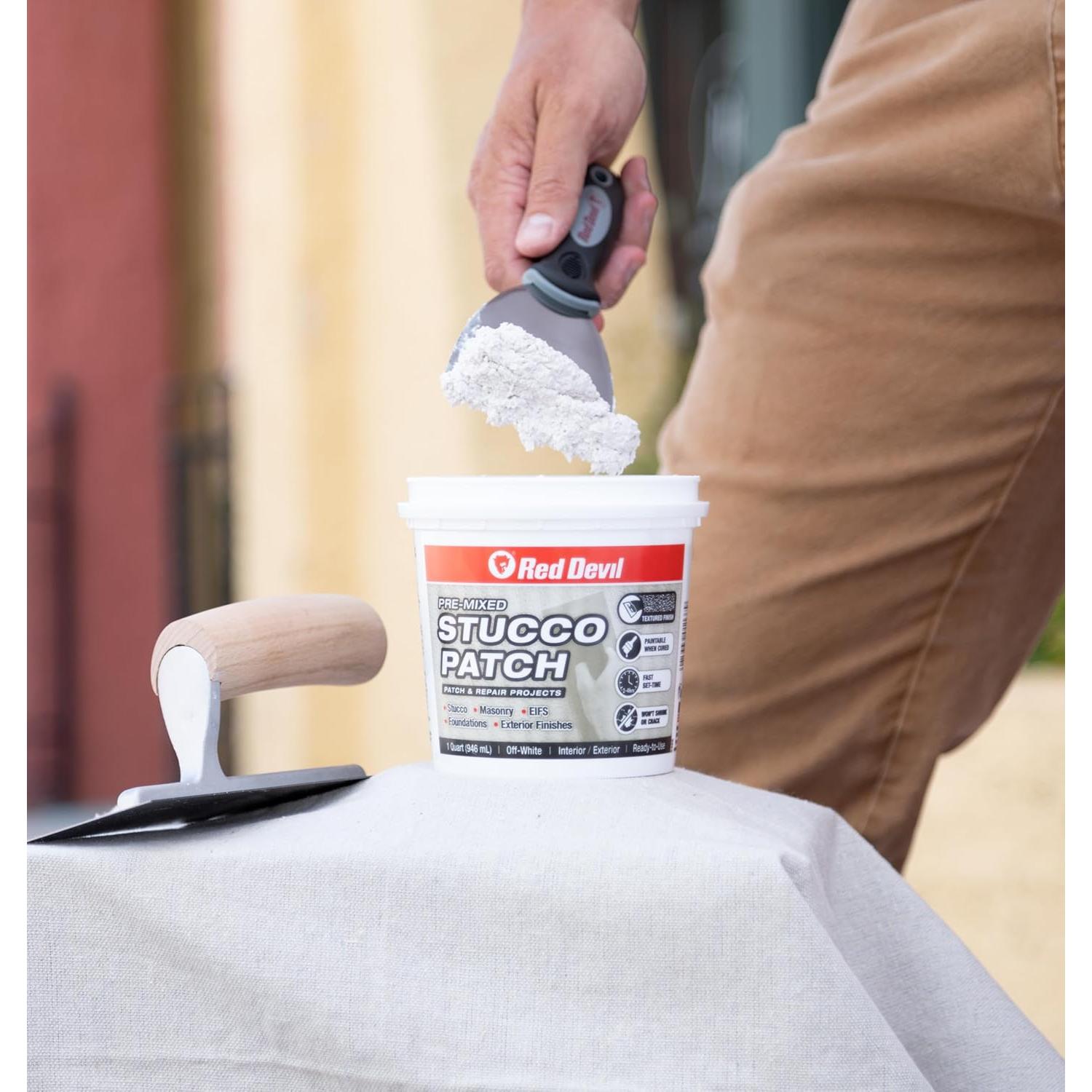 Parche de Estuco Pre Mezclado Red Devil 0450, 1 Paquete 226g