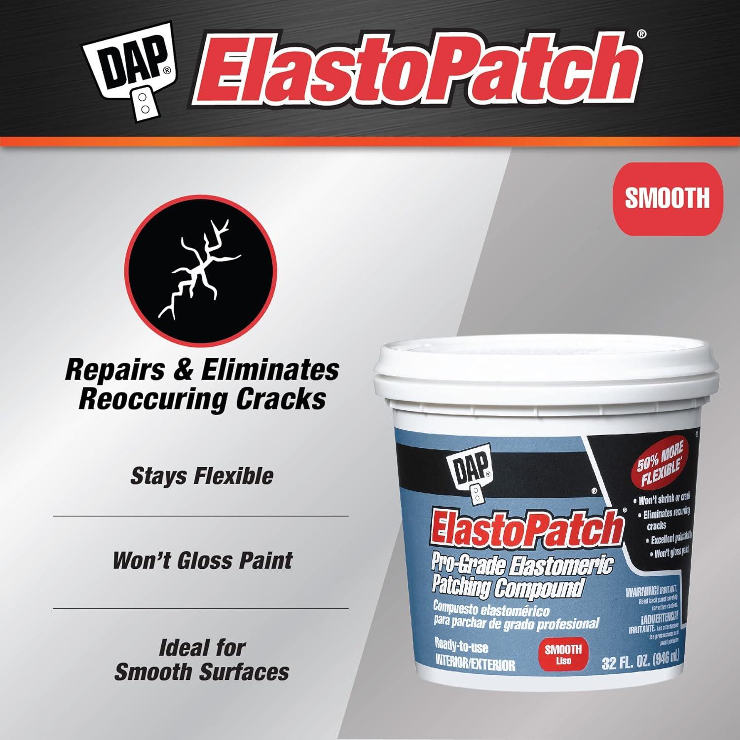 DAP 12278 ElastoPatch 0.95L Compuesto de Parcheo Blanco