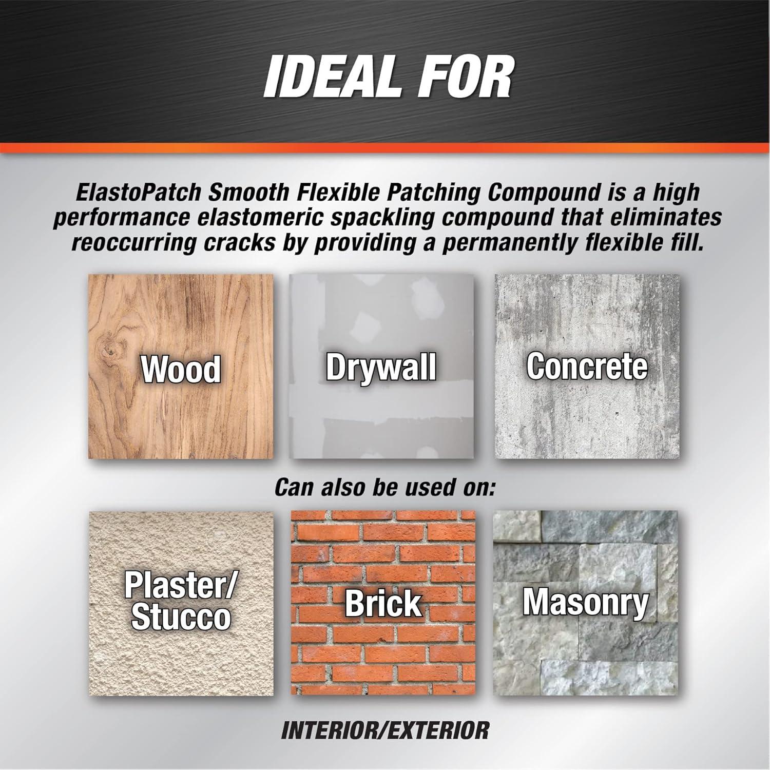 DAP 12278 ElastoPatch 0.95L Compuesto de Parcheo Blanco