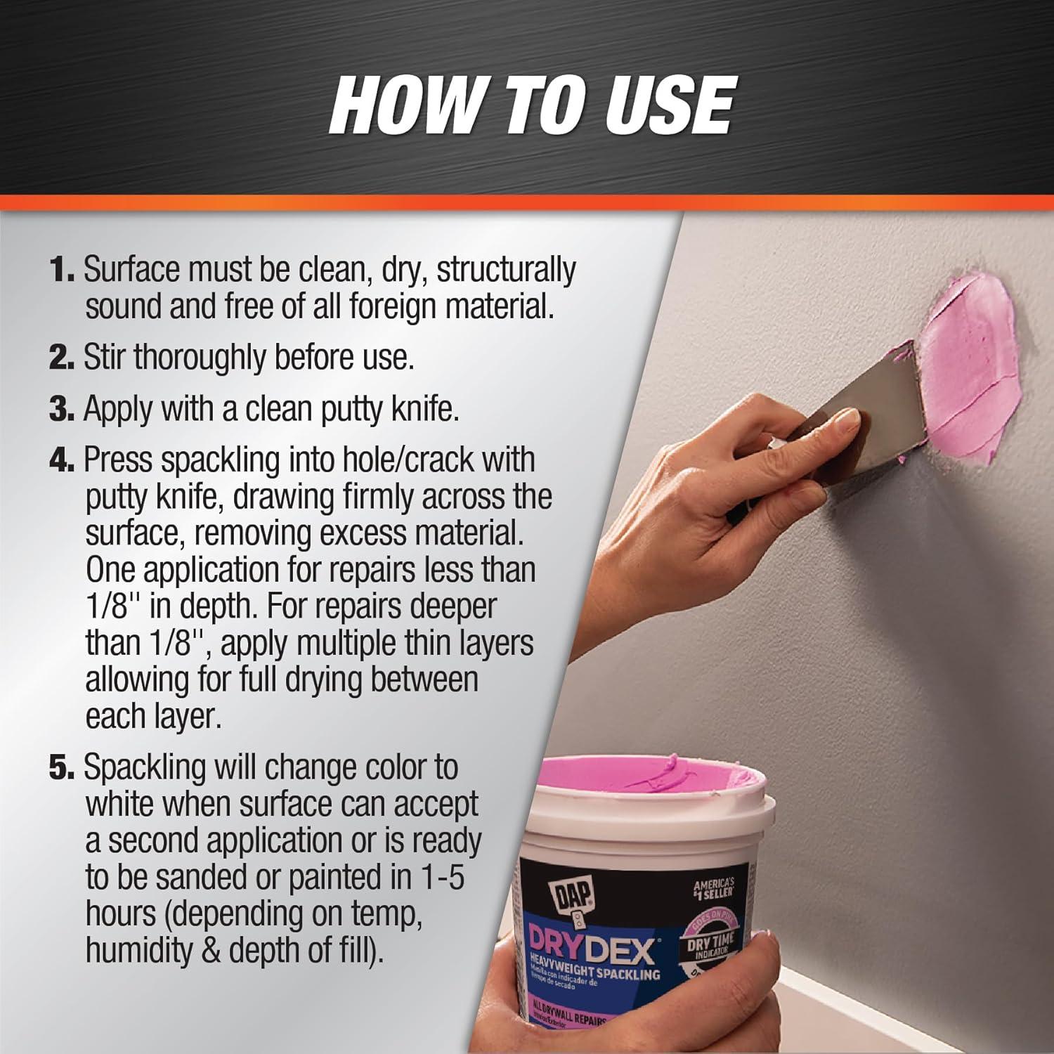 Masilla DAP DryDex 0.95L Interior/Exterior Rosa/Blanco