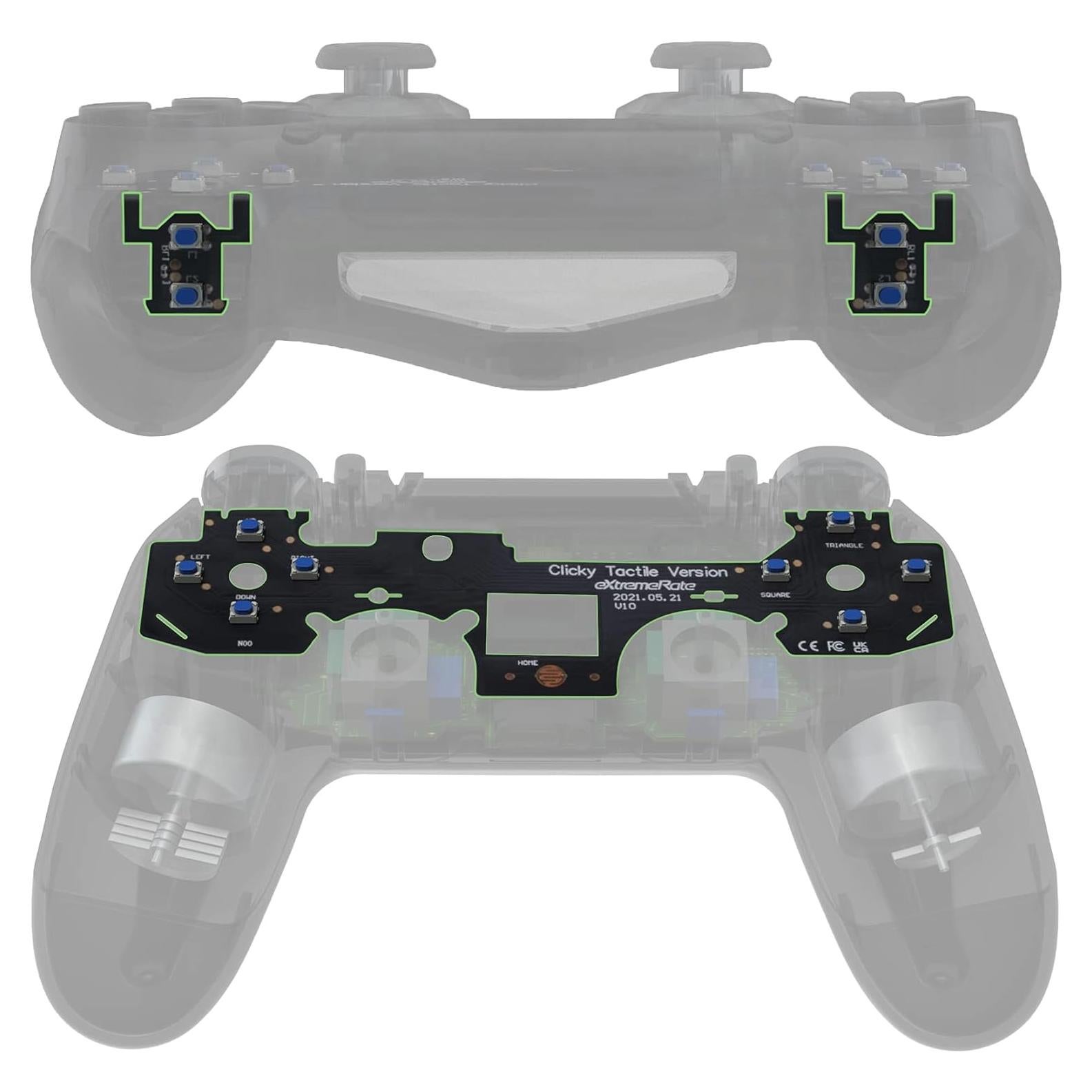 Kit Táctil Clicky eXtremeRate para Controlador PS4 Gen 2