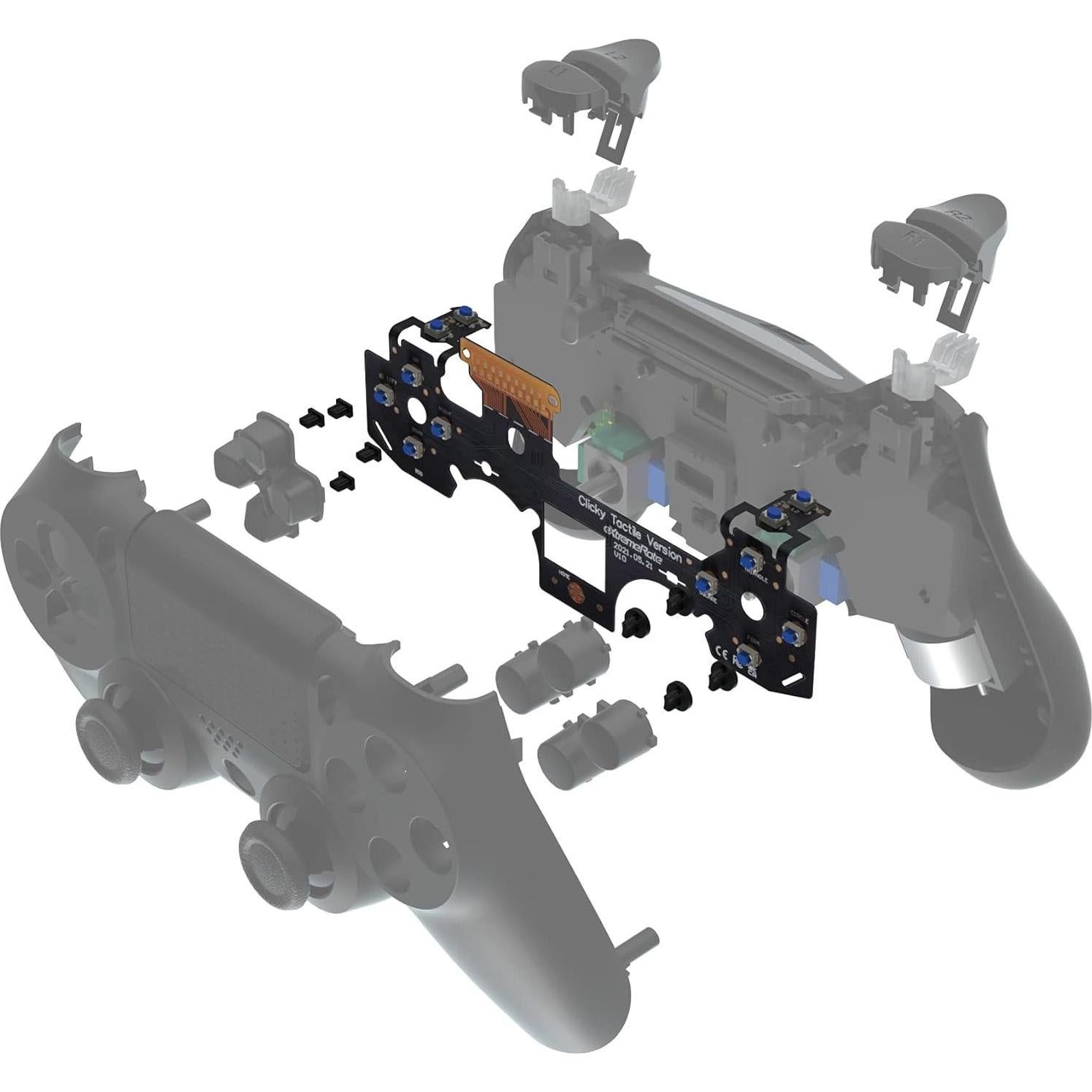 Kit Táctil Clicky eXtremeRate para Controlador PS4 Gen 2