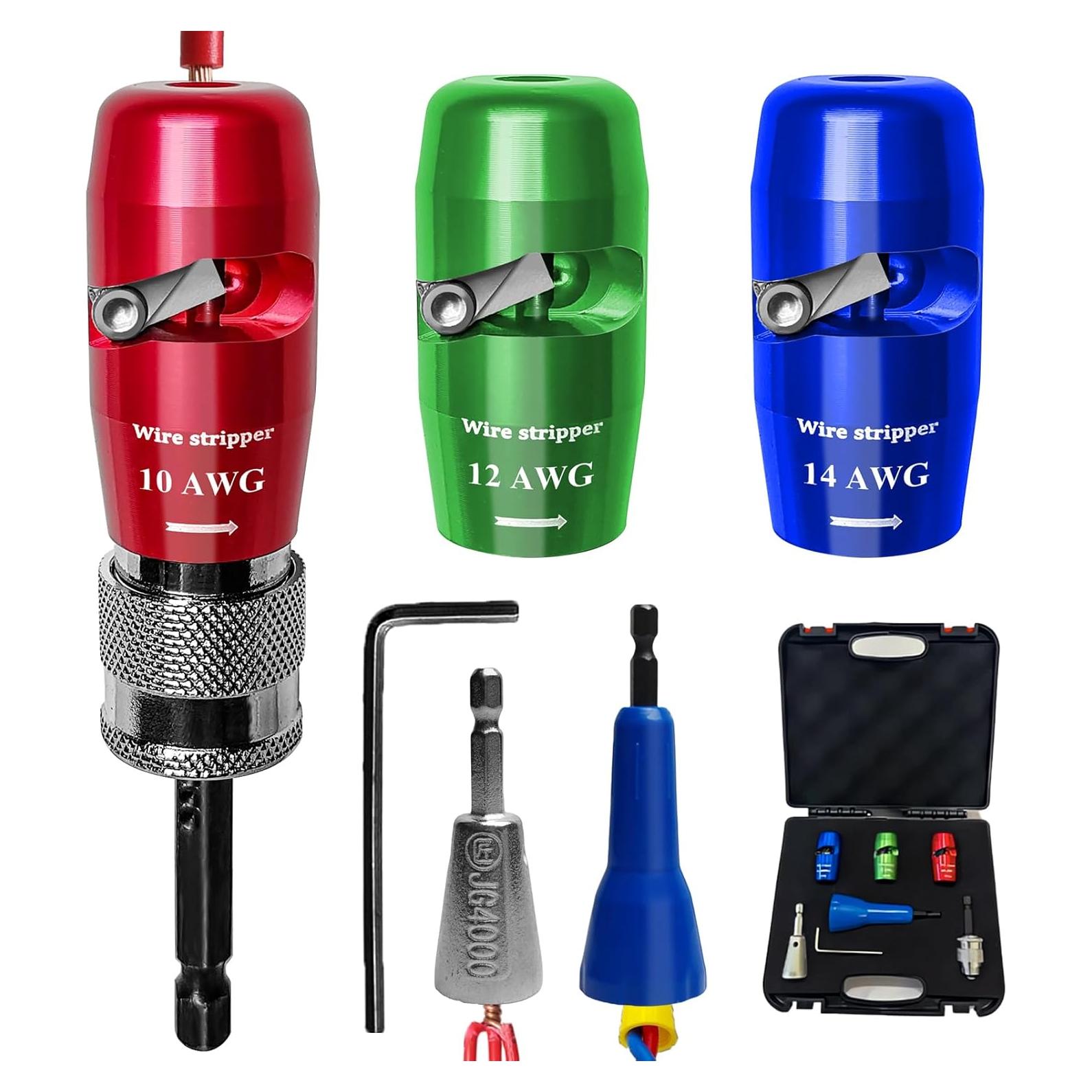 Destripador de Cables para Taladro Ottimoor AWG 14-12-10