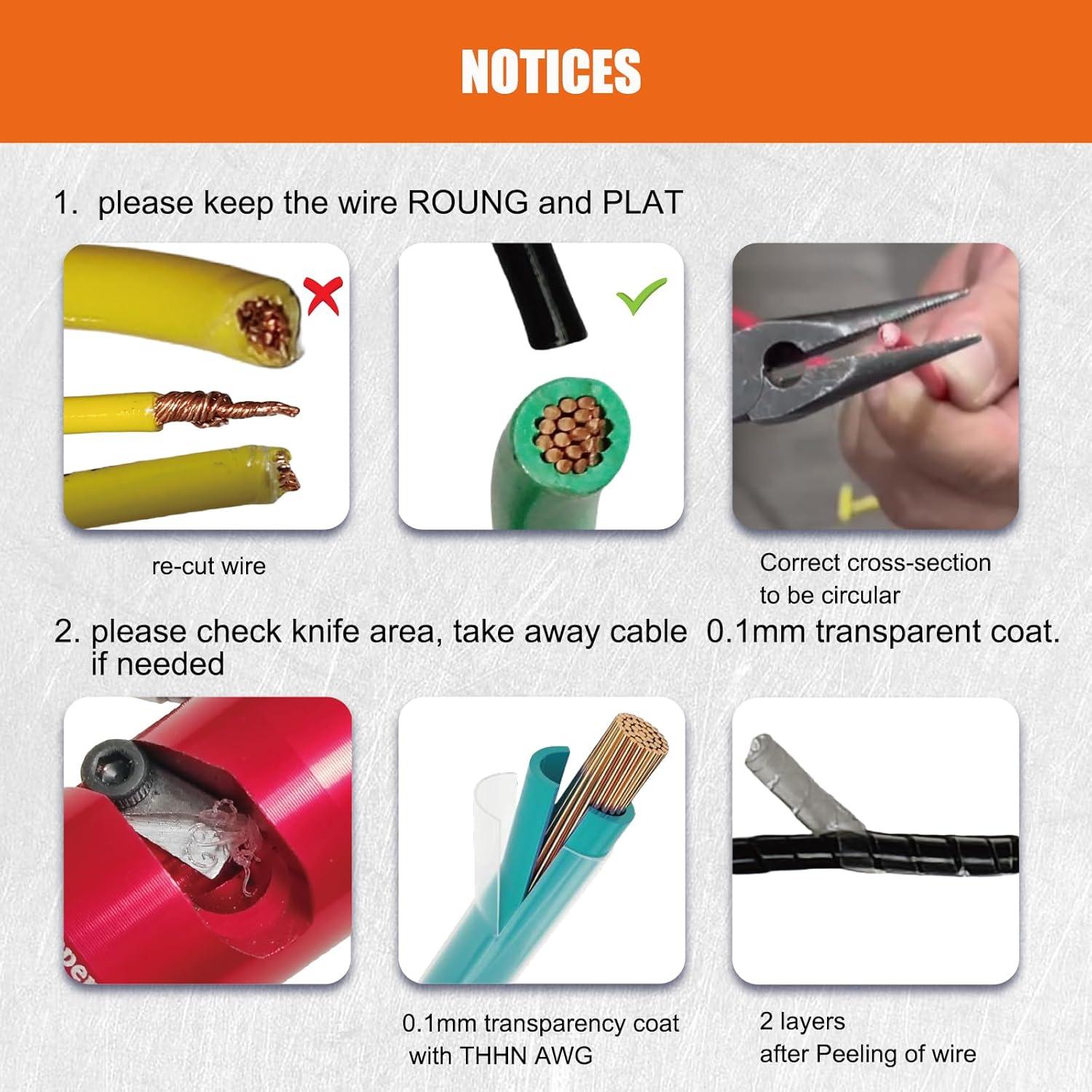 Destripador de Cables para Taladro Ottimoor AWG 14-12-10