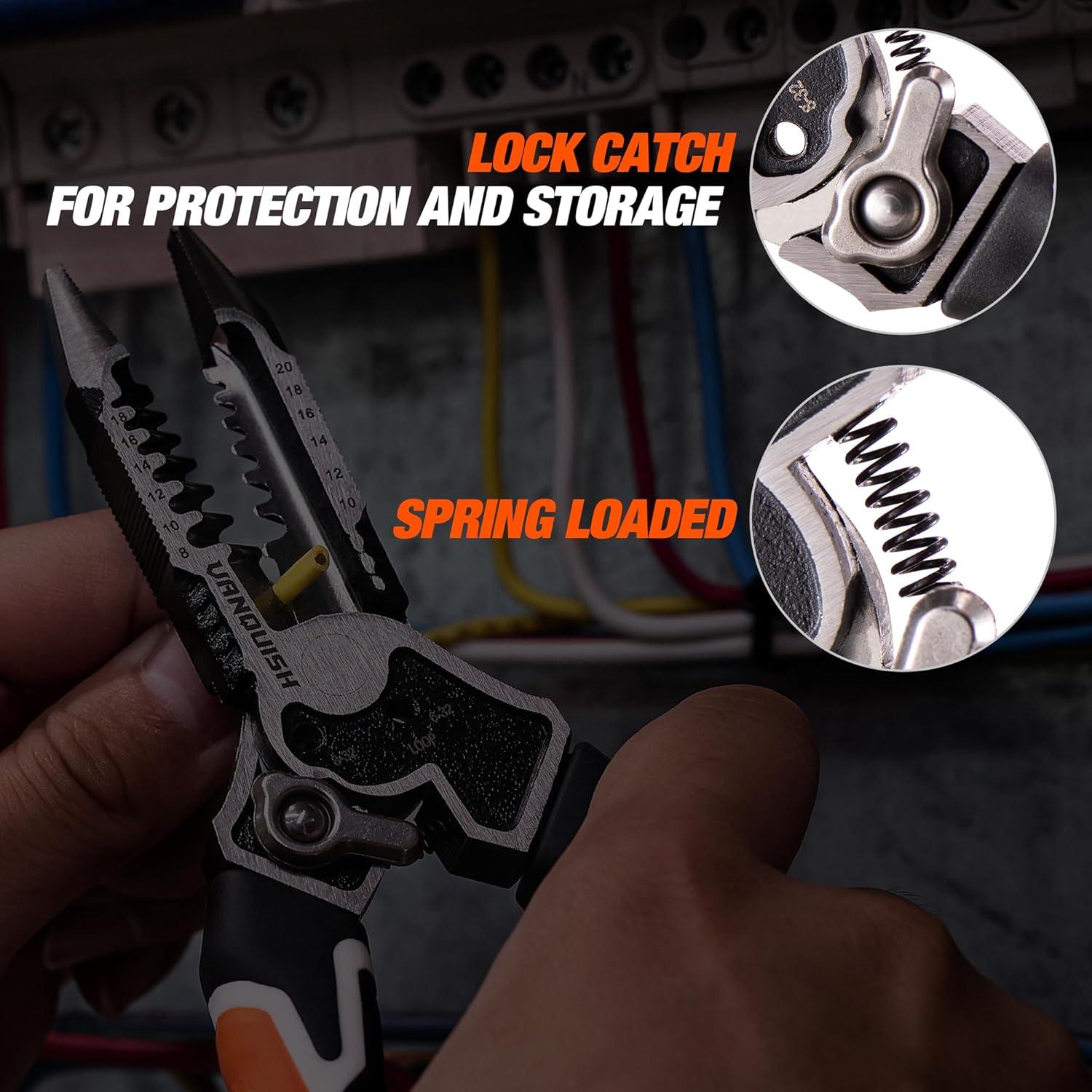 Alicates Multifuncionales Vanquish 8 en 1 3385 - Pelacables y Cortador