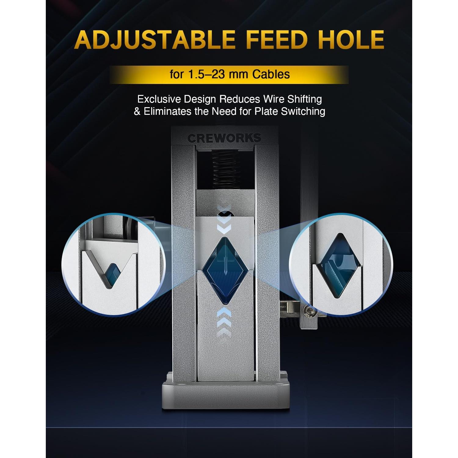 Desforradora Manual de Cables CREWORKS 1.5-23 mm Portátil