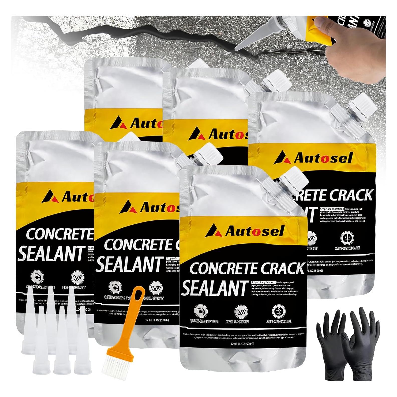 Relleno de Grietas de Concreto Autosel - 6 Paquetes 3kg